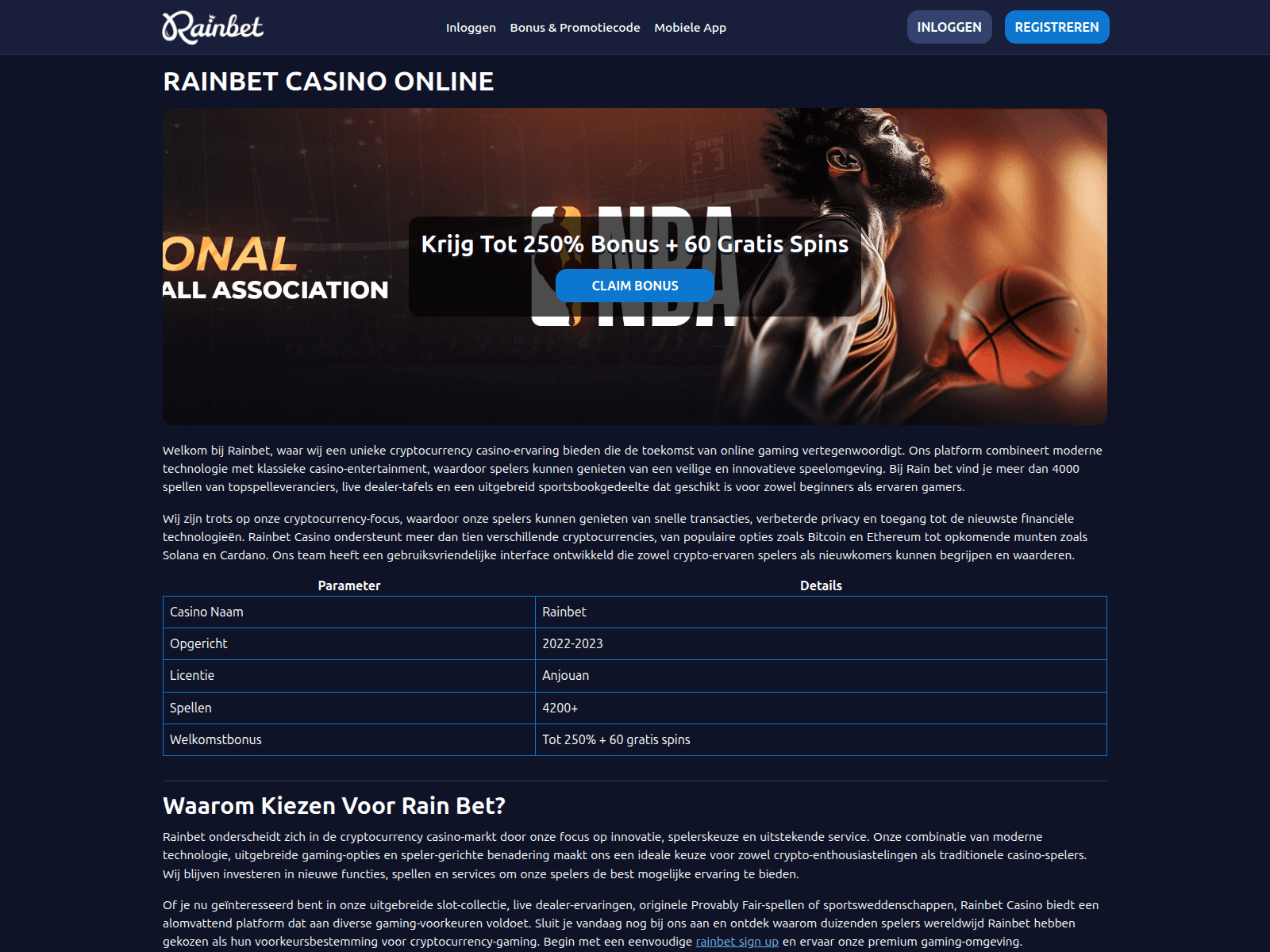 Screenshot of rainbetcasinos-nl.com
