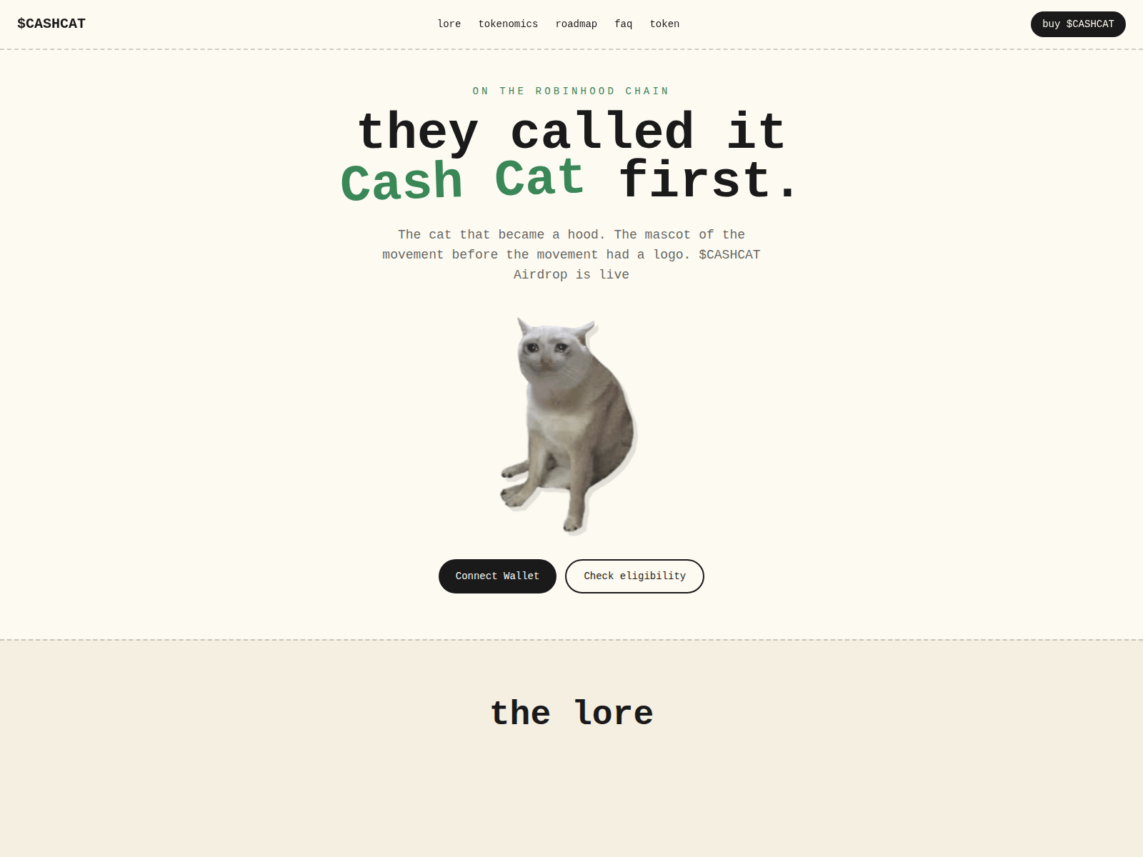 Screenshot of cashcat.onsol.fun