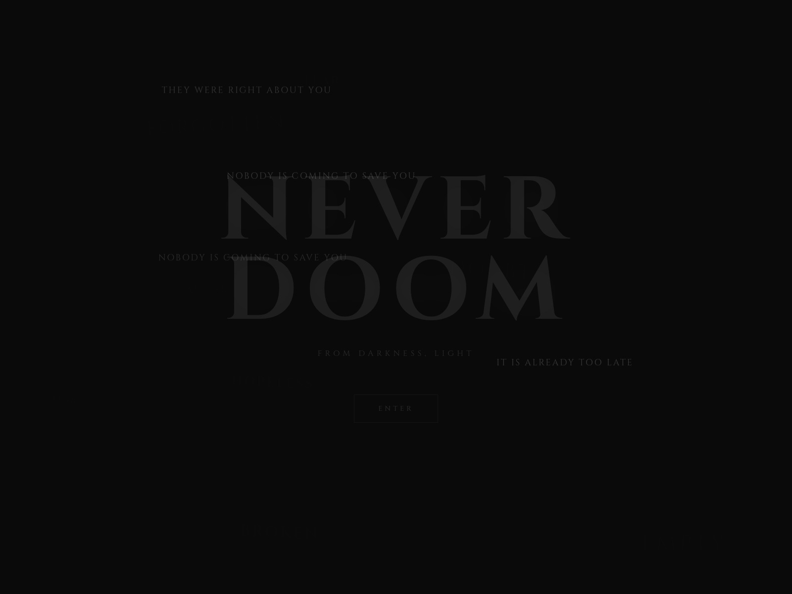Screenshot of neverdoom.life