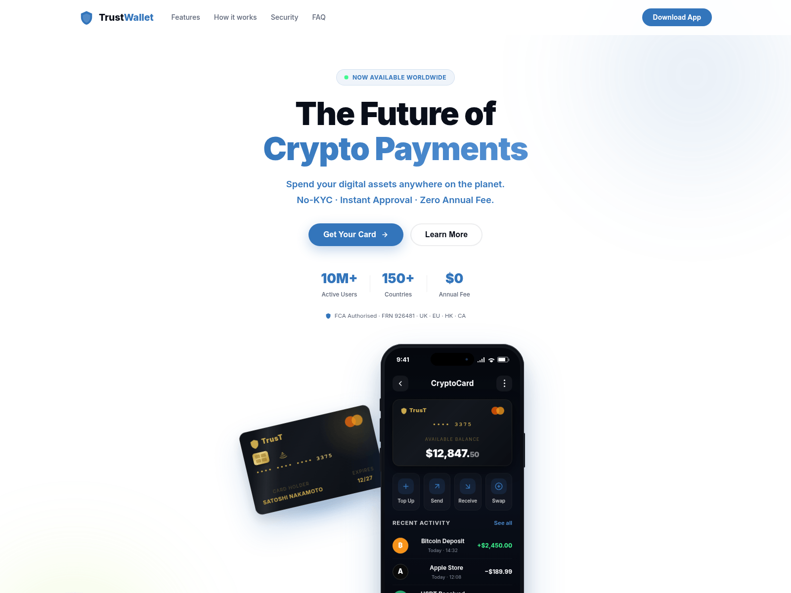 Screenshot of trust-wallet-card.top