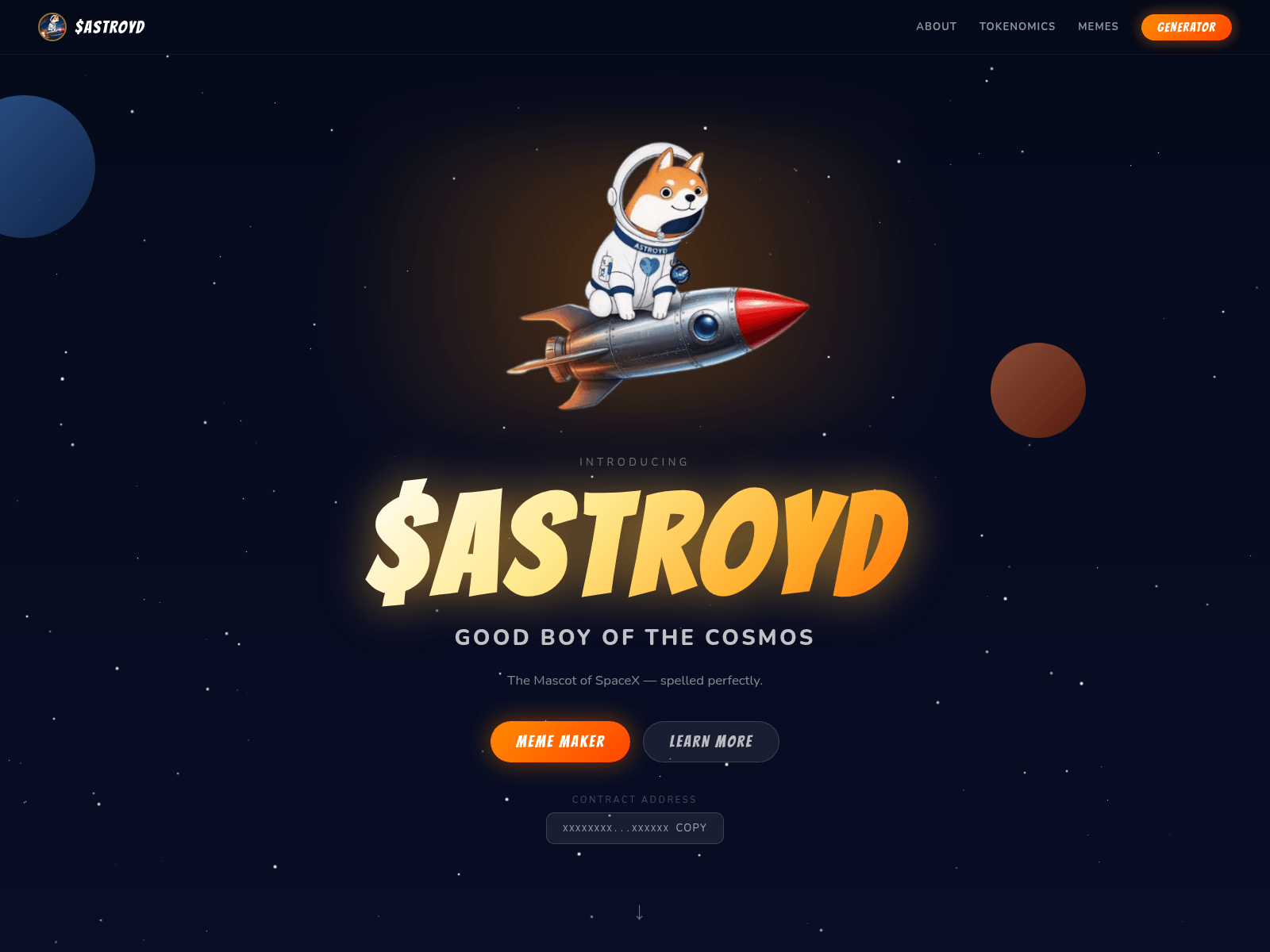 Screenshot of astroyd.xyz