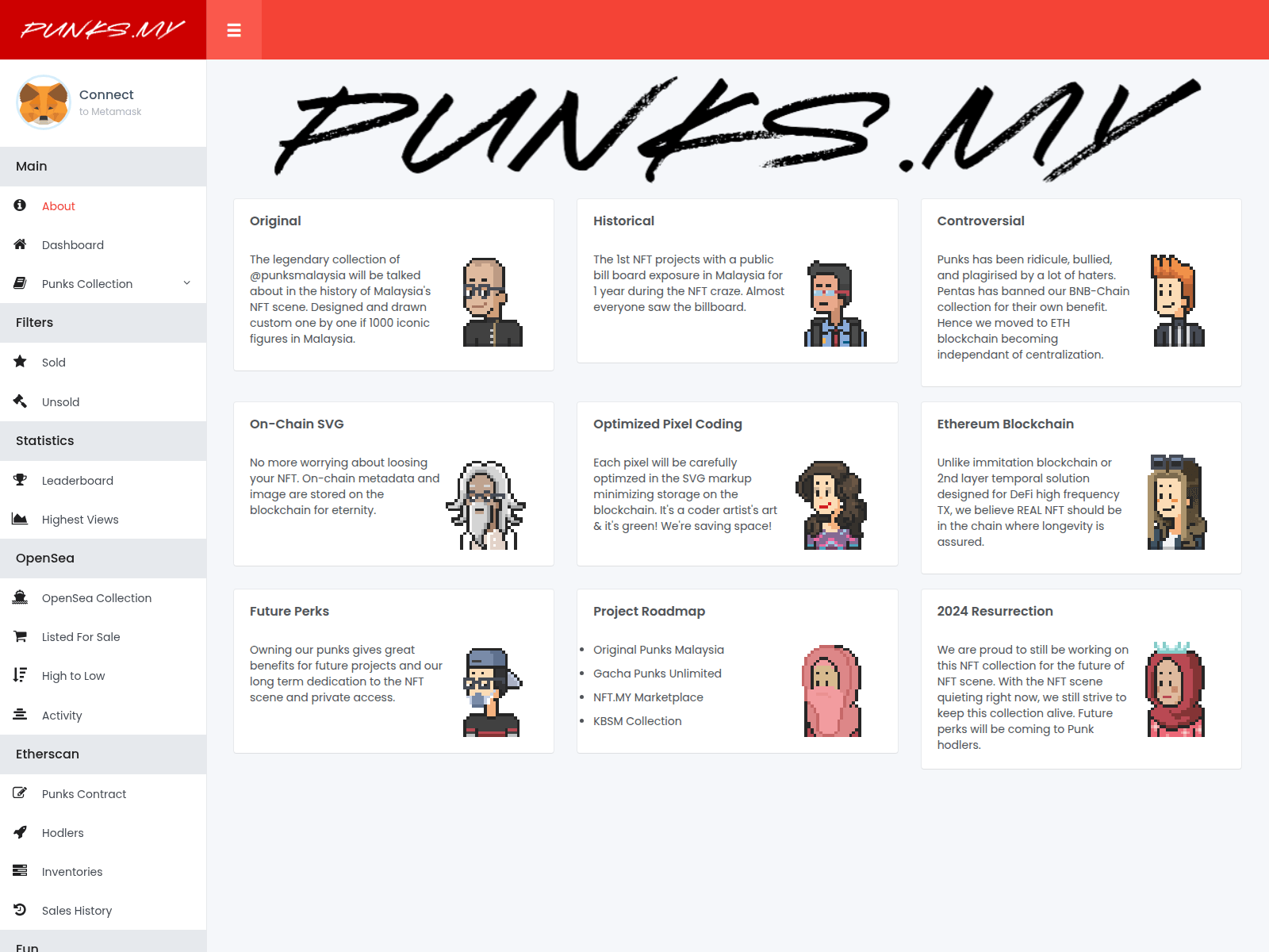 Screenshot of nft.hn