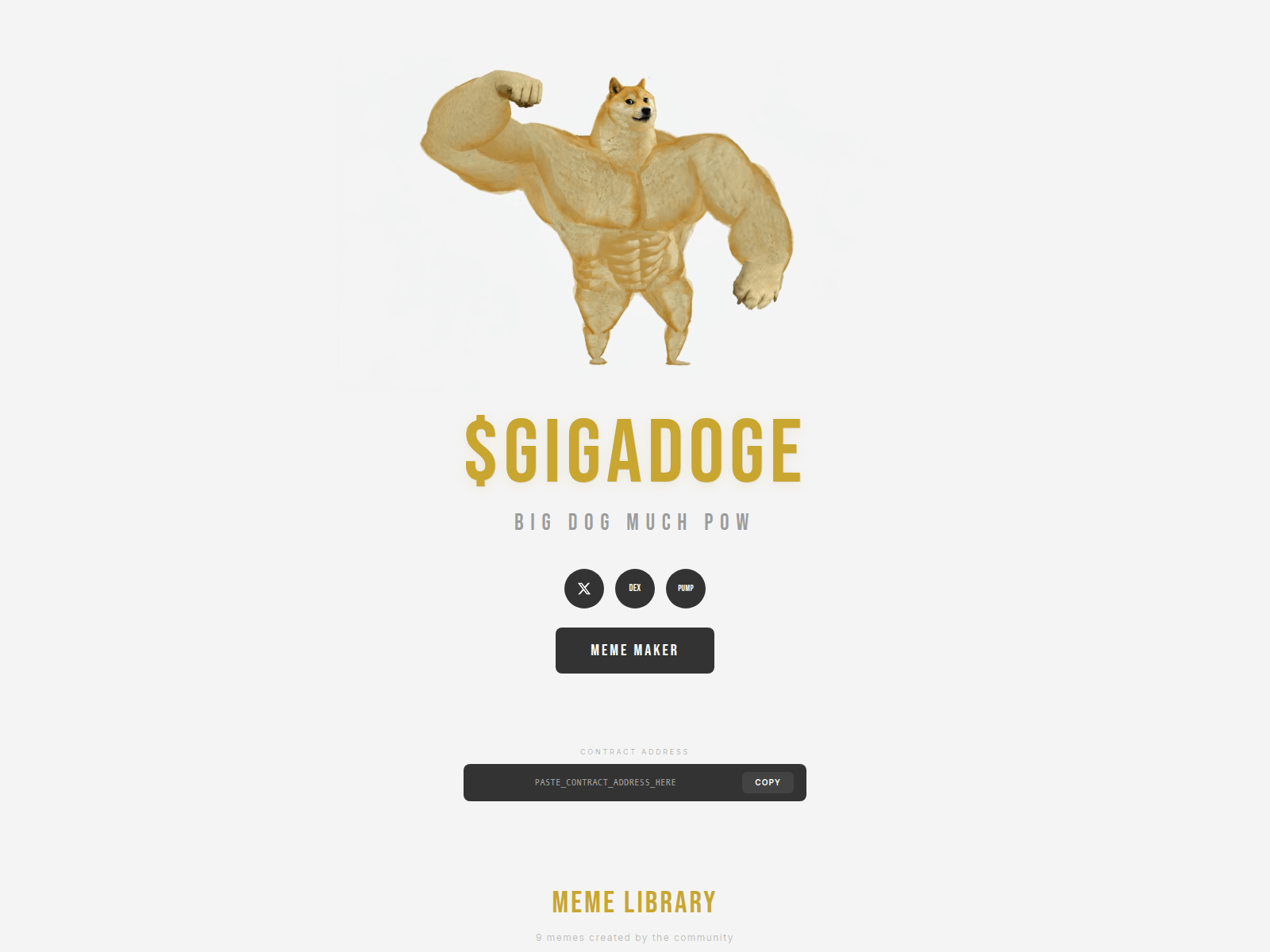 Screenshot of gigadoge.fun