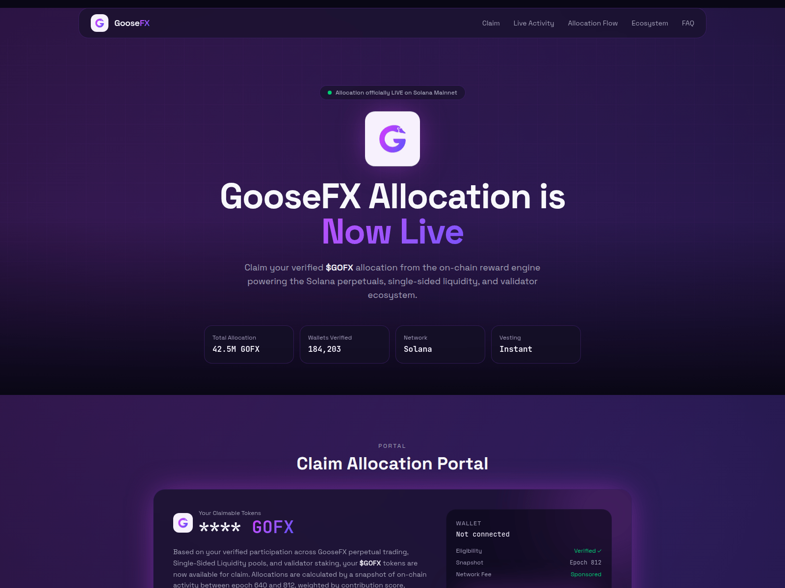 Screenshot of gooselab.info