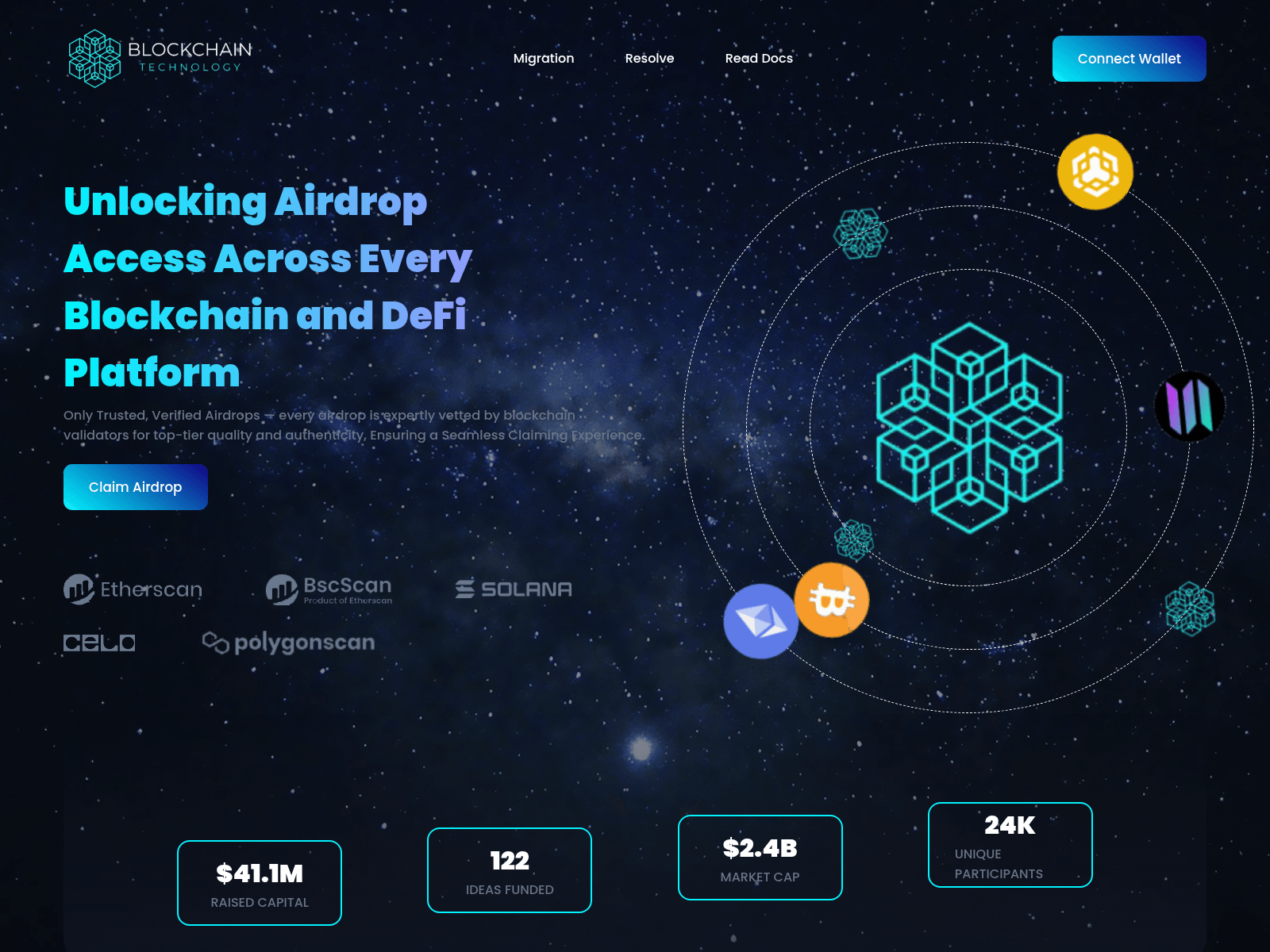 Screenshot of allvaultclaims-blockchaindisbursal.live