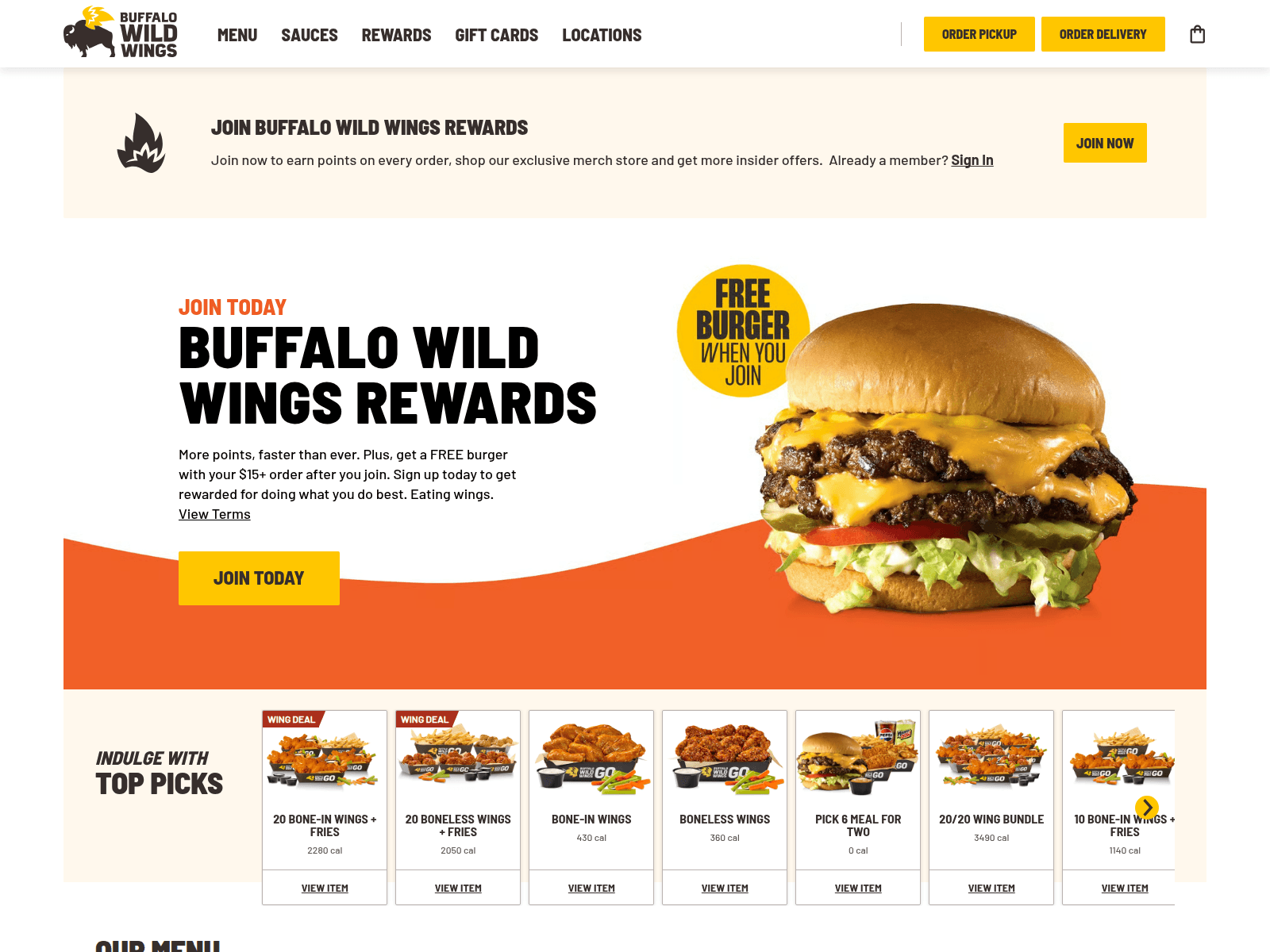 Screenshot of buffalowildwings.social