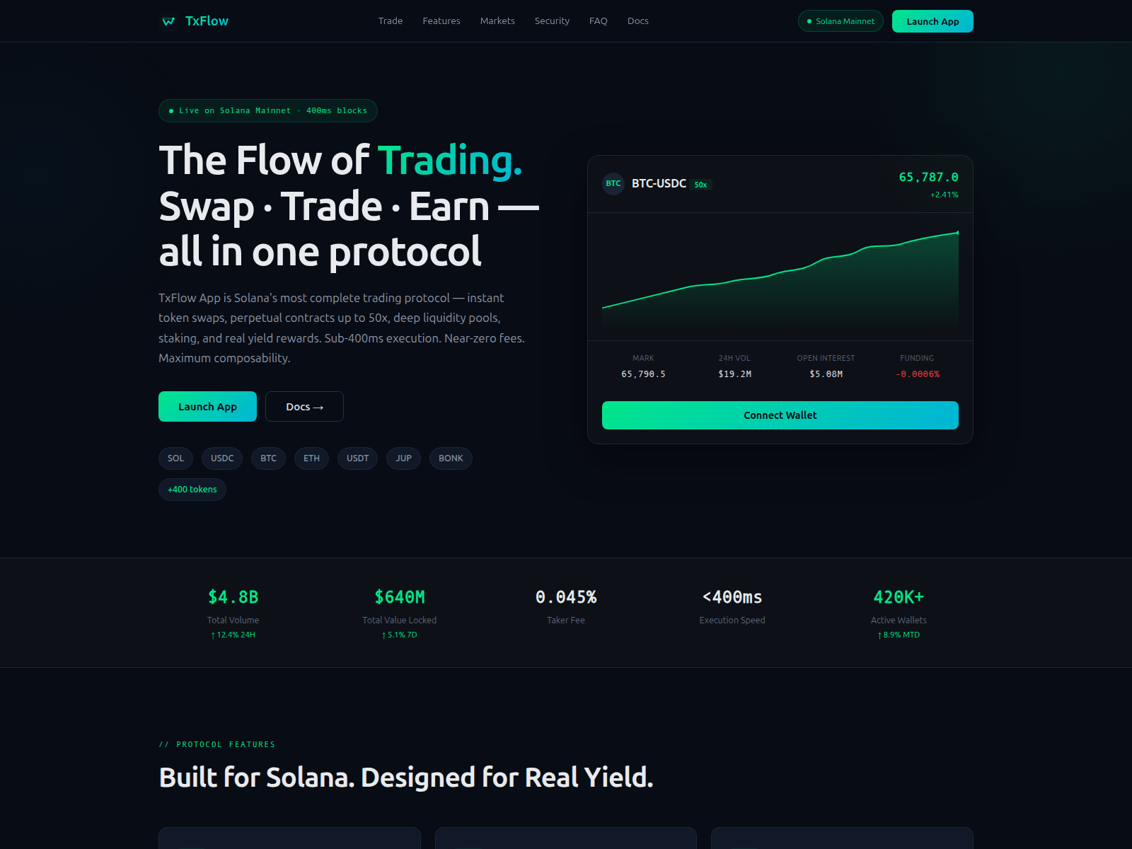 Screenshot of txflow-app.com
