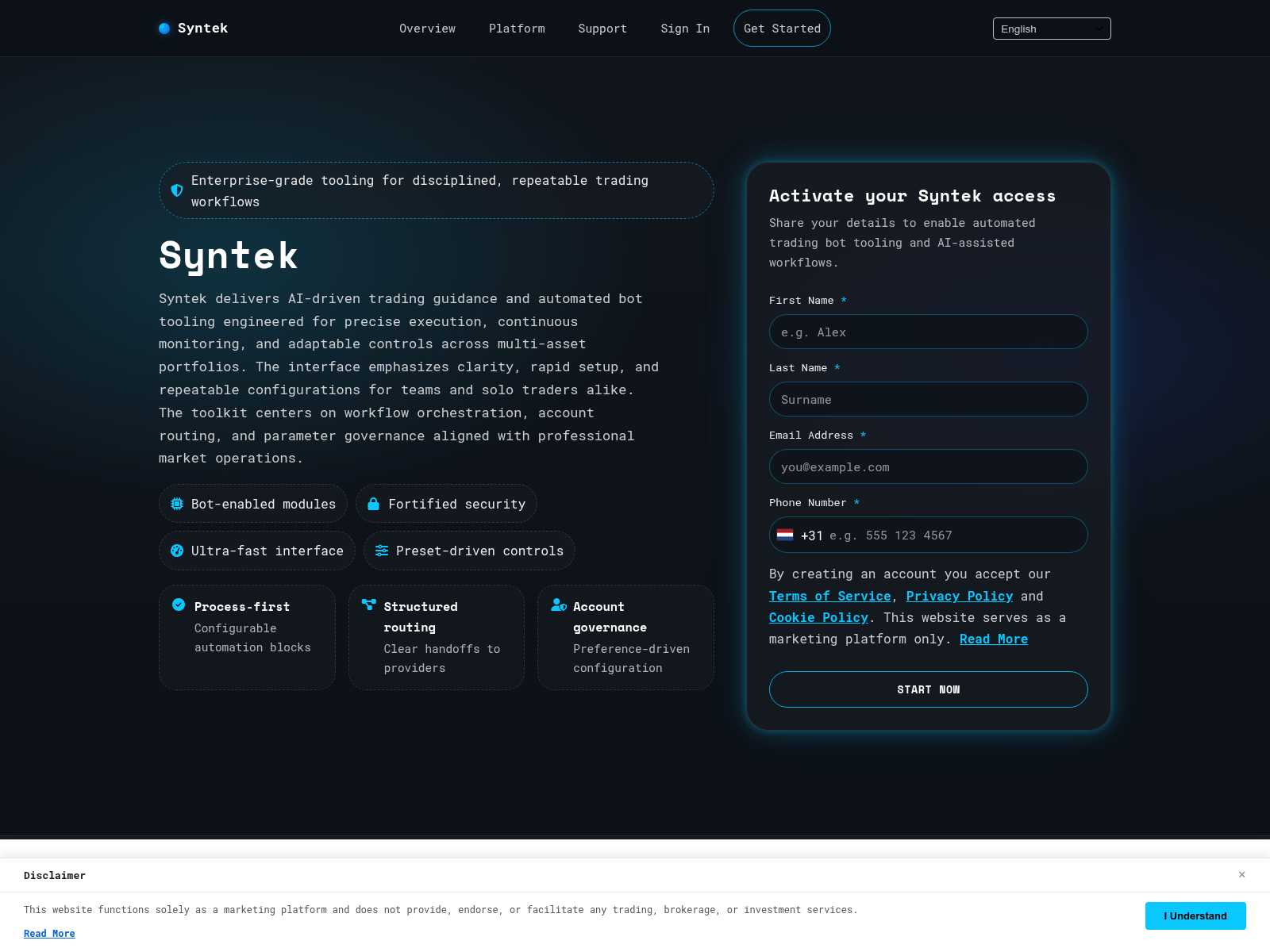 Screenshot di syntek-ai-solution.com