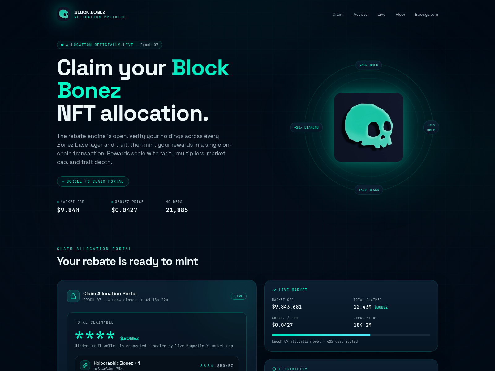 Screenshot of blockbonez.info