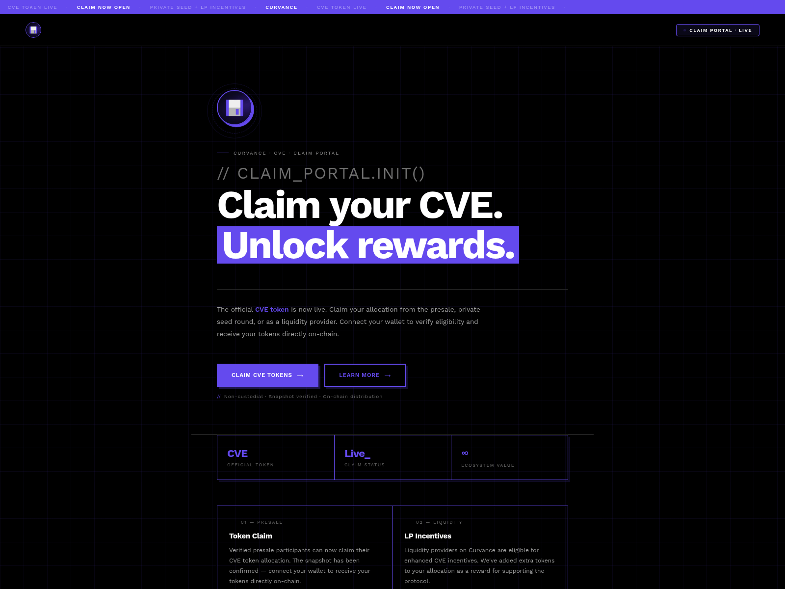 Screenshot of cvelaunch.live