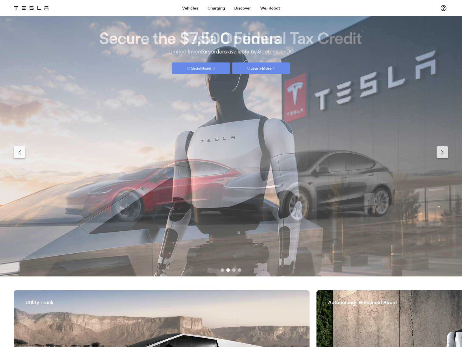 Screenshot of enrollment-tesla.com