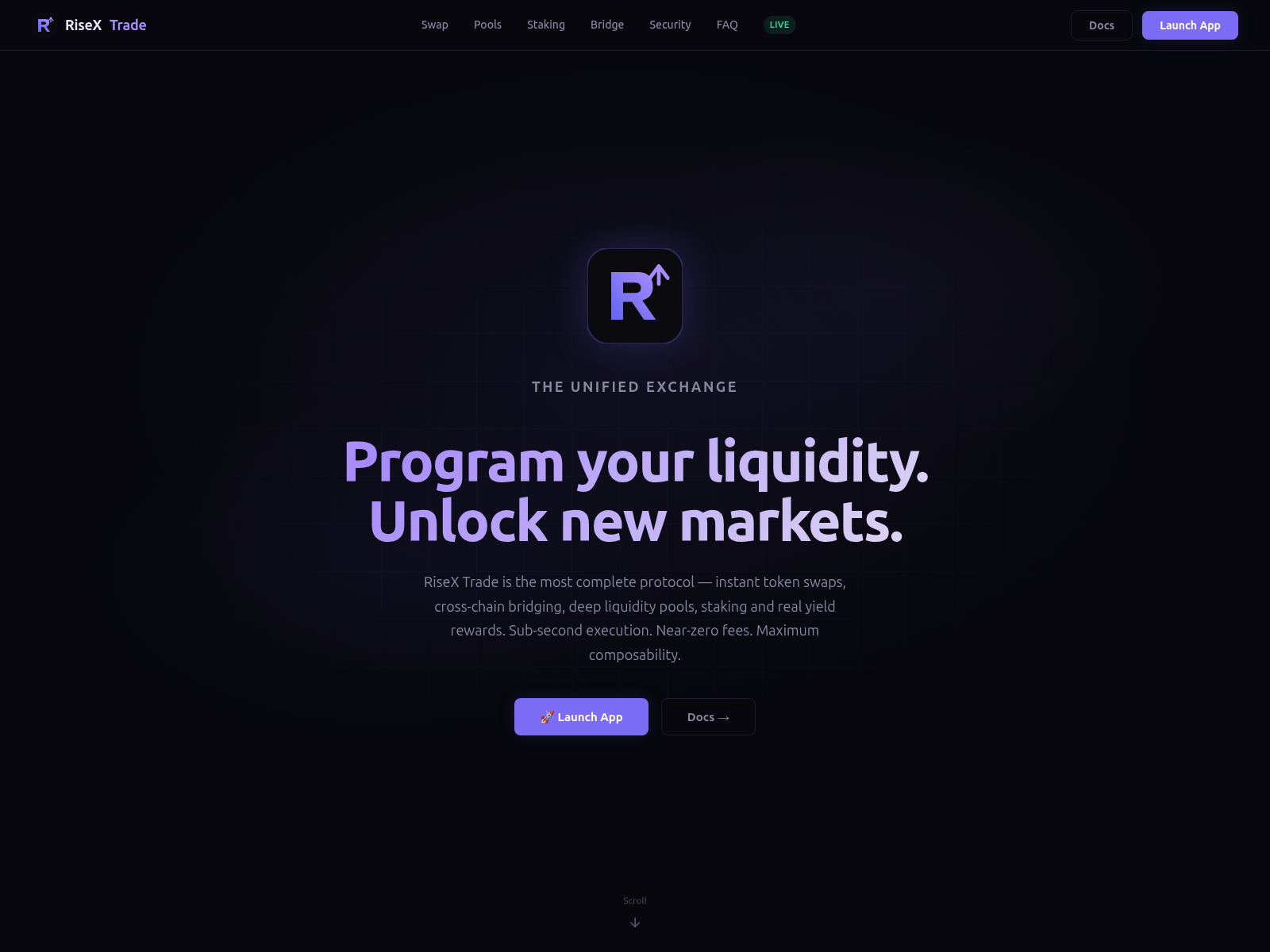 Screenshot of risex-trade.com