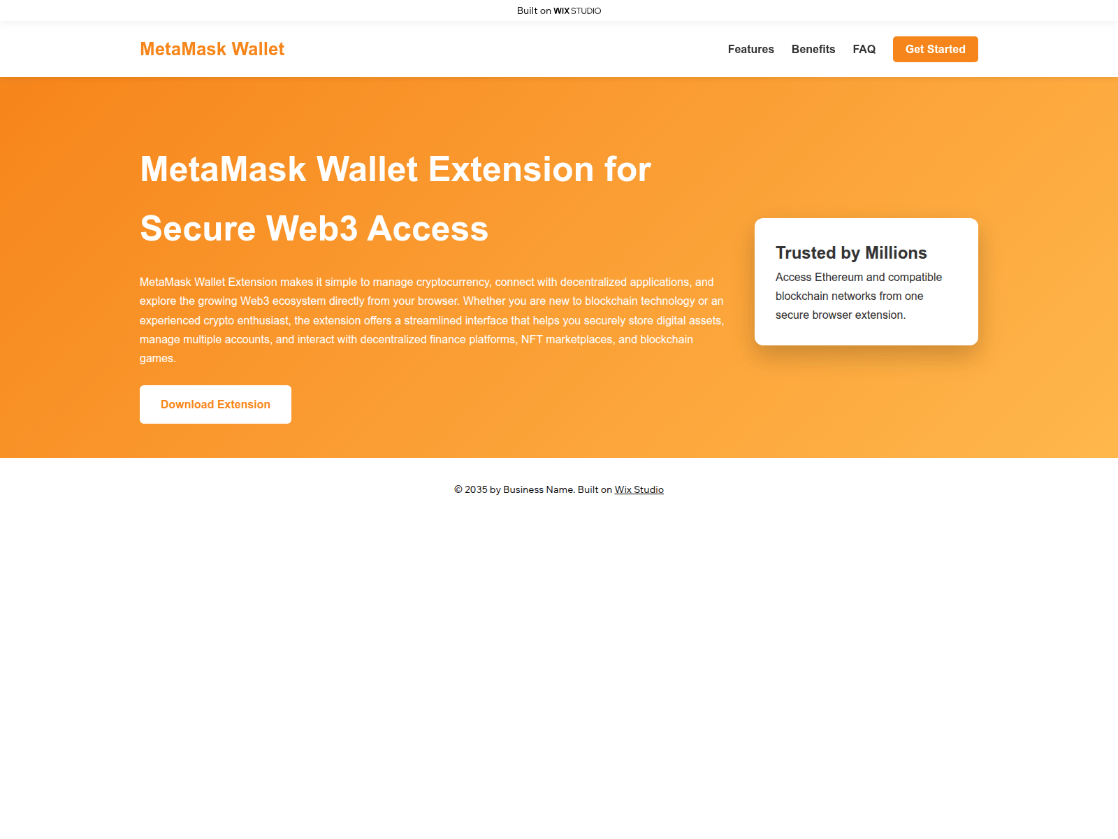 Screenshot of browser-metamaskcdn.wixstudio.com