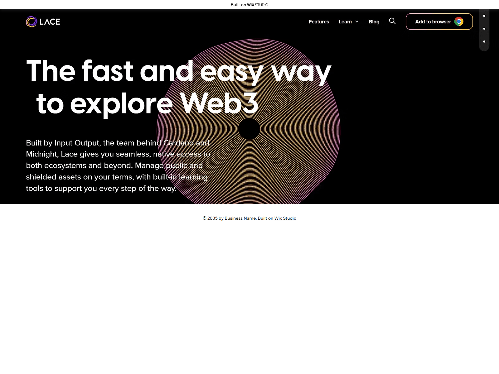 Screenshot of iolacce-apps.wixstudio.com