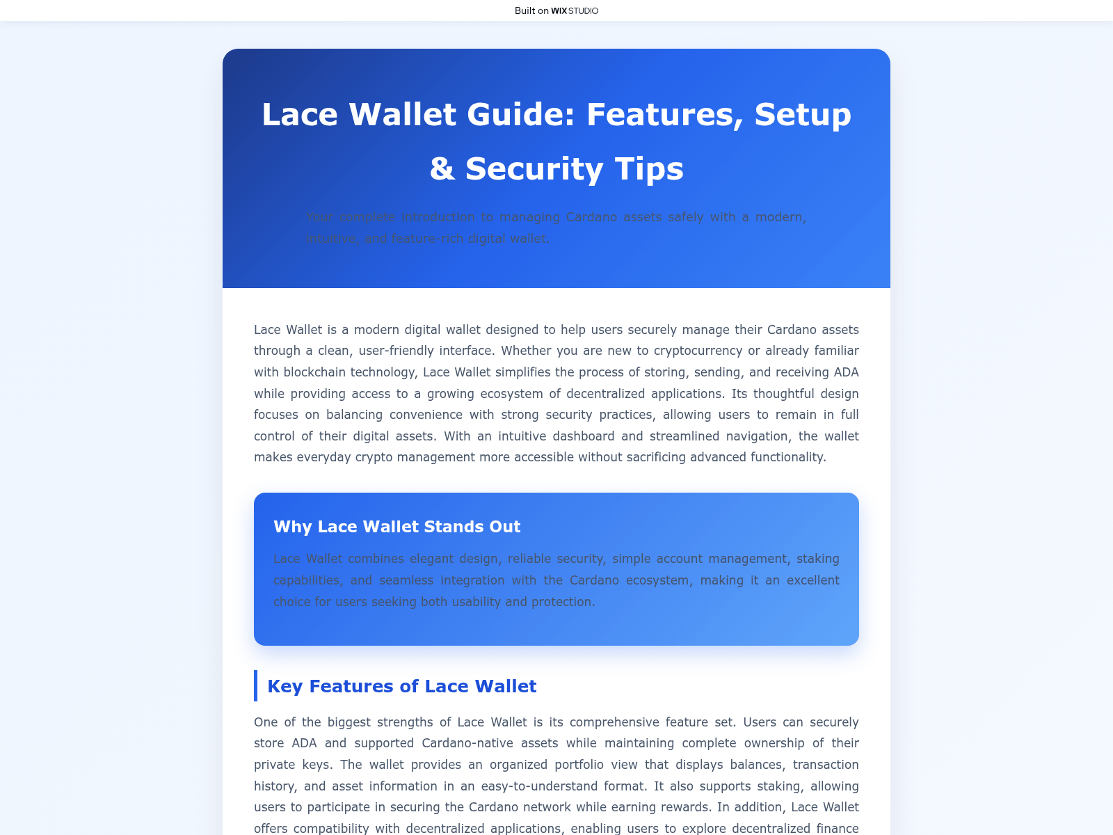 Screenshot of homepage-io-lacecdn.wixstudio.com