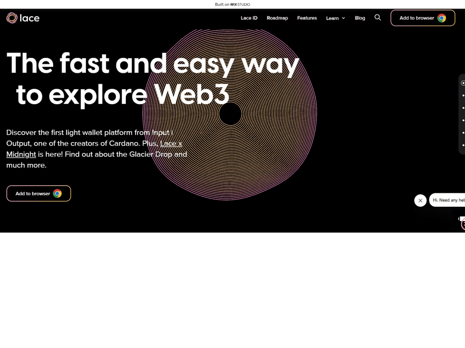 Screenshot of home-laceeapps.wixstudio.com