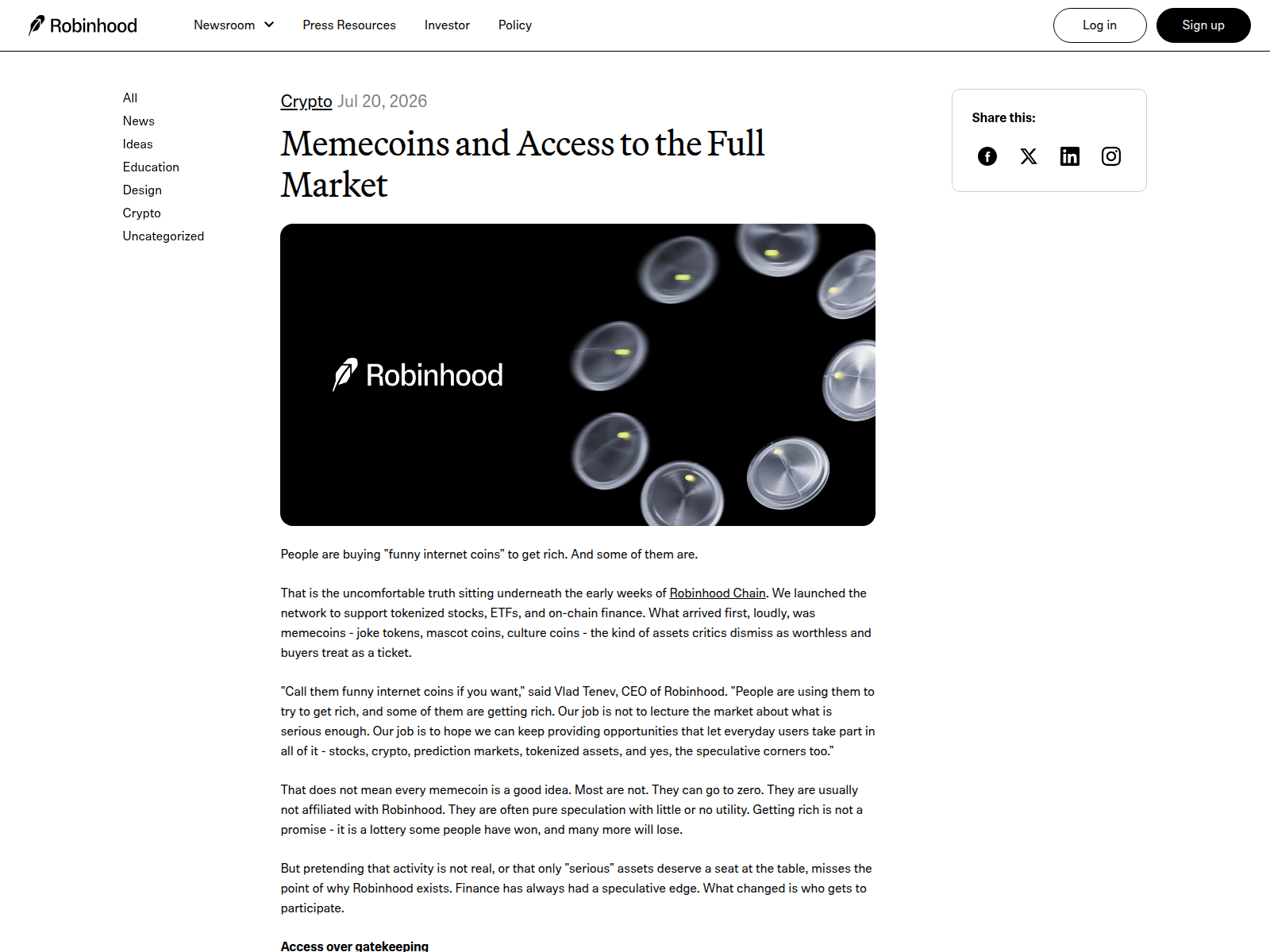 Screenshot of blog-robinhood.com