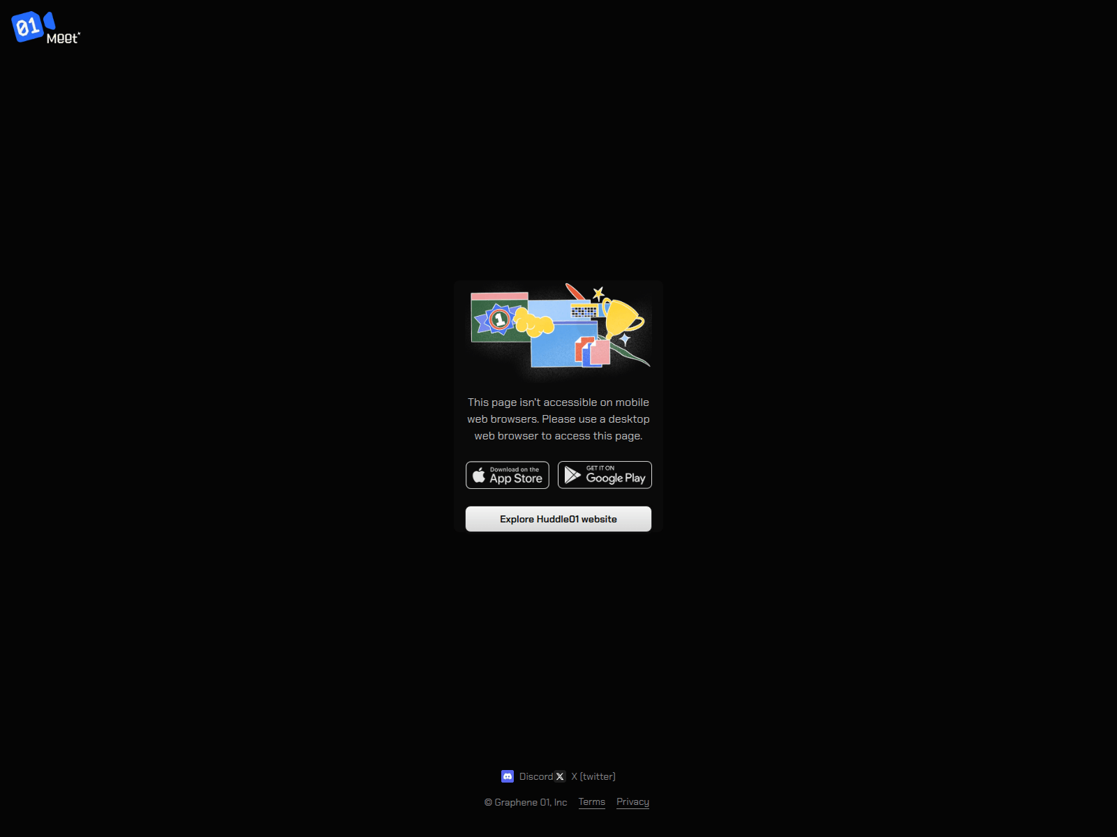 Screenshot of huddle01-call.com