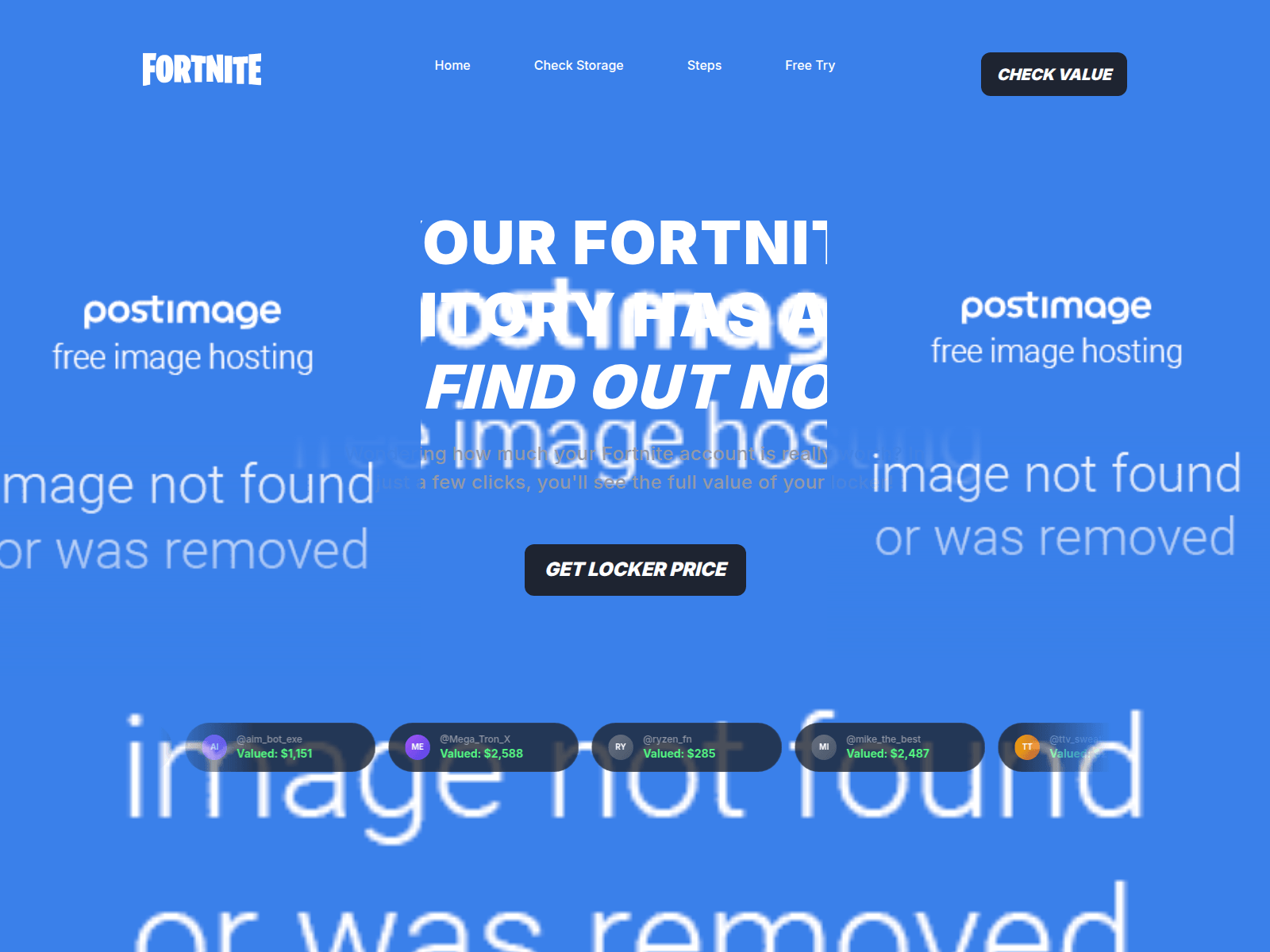 Screenshot of fortnitetournament.pro