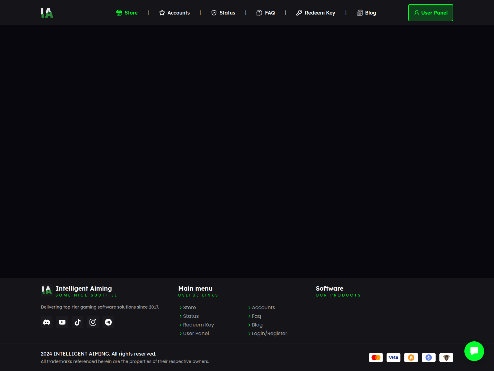 Screenshot of intelligent-aiming.xyz