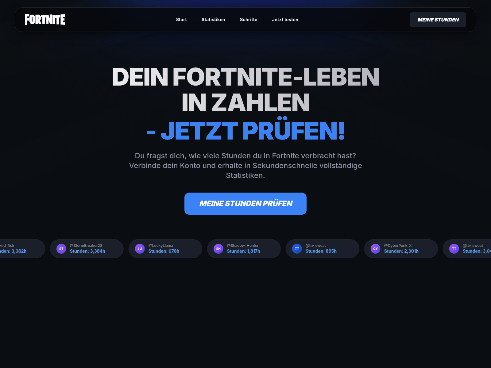Screenshot of tedstststs.live