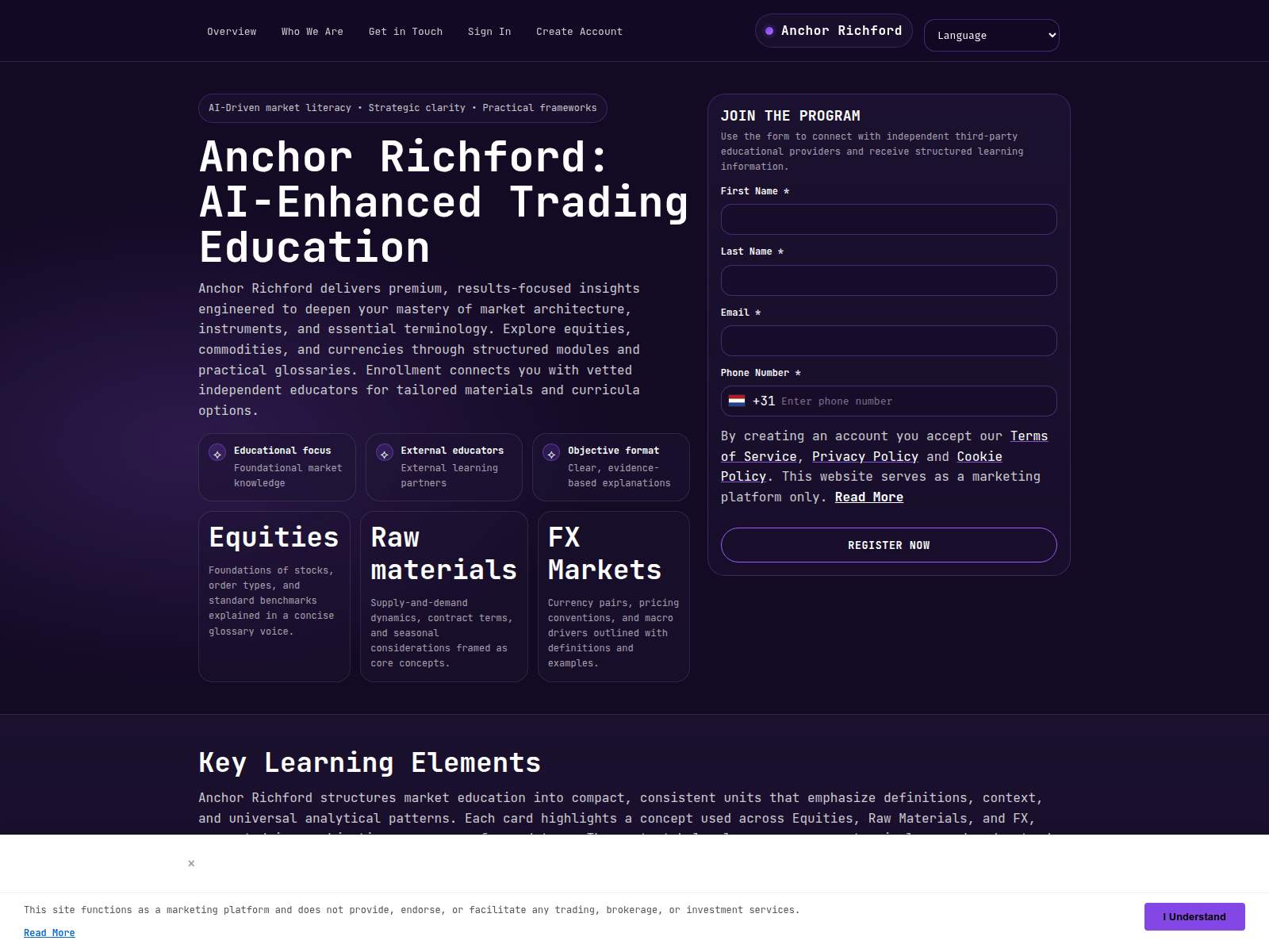 Screenshot of anchorrichford.shop