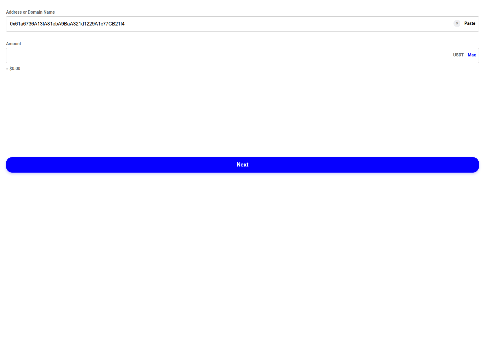 Screenshot of send-trustwallet.com