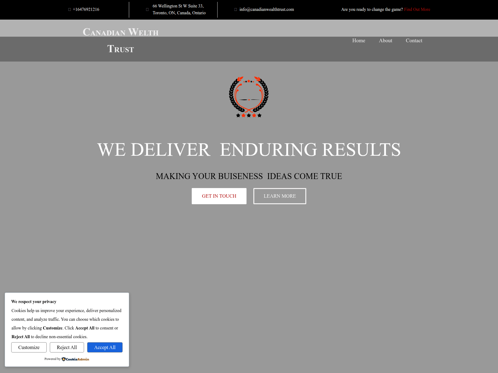 Screenshot of canadianwealthtrust.com