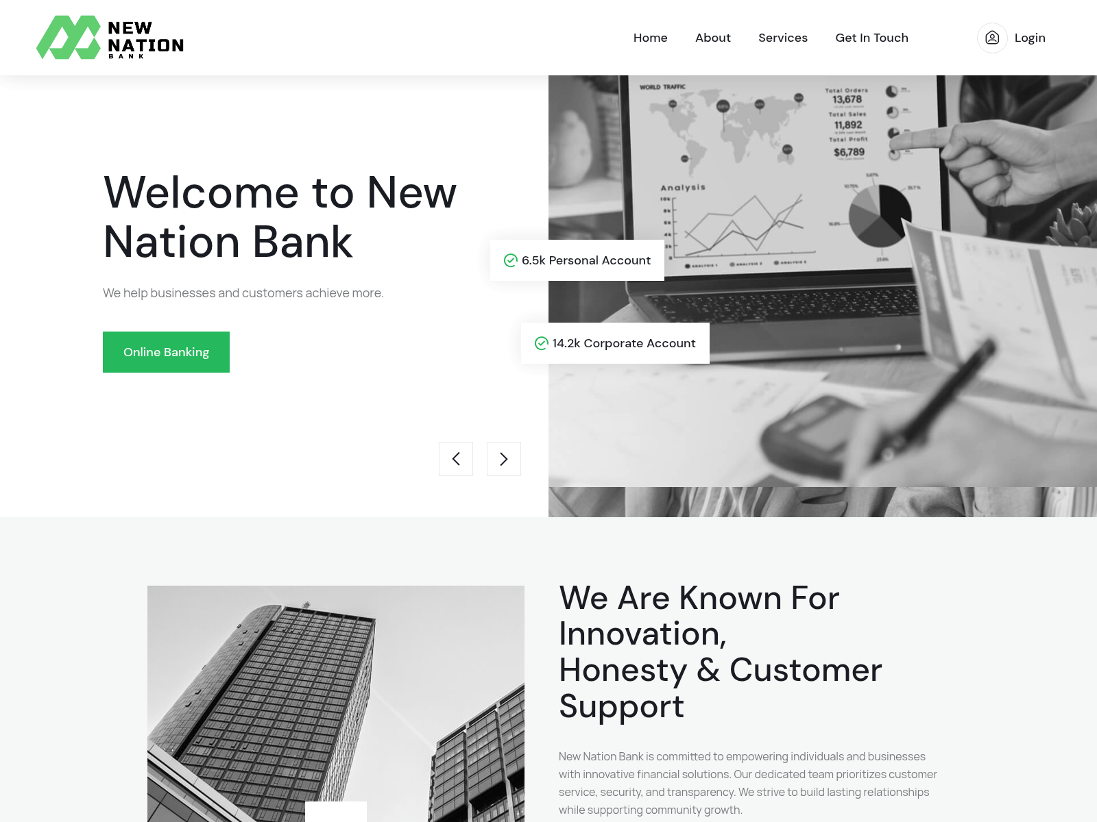 Screenshot of newnationbank.com