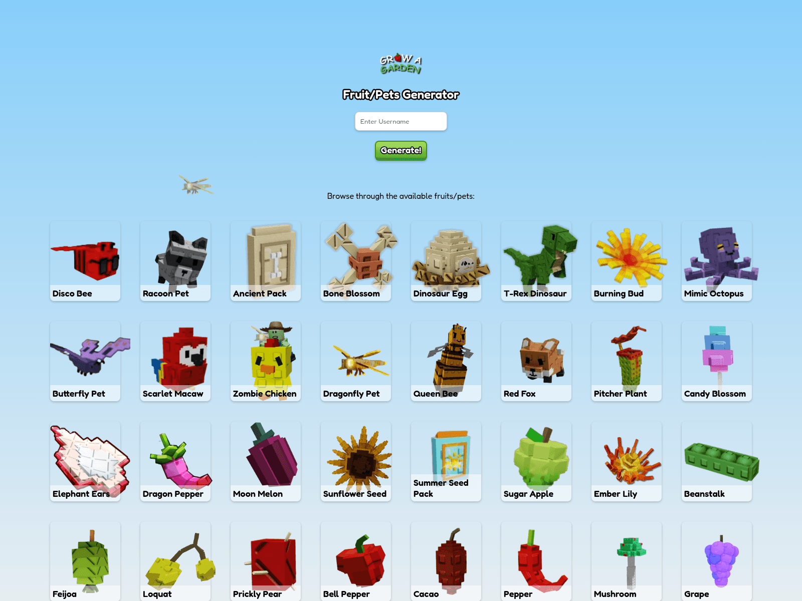 Screenshot of gag2items.blogspot.com