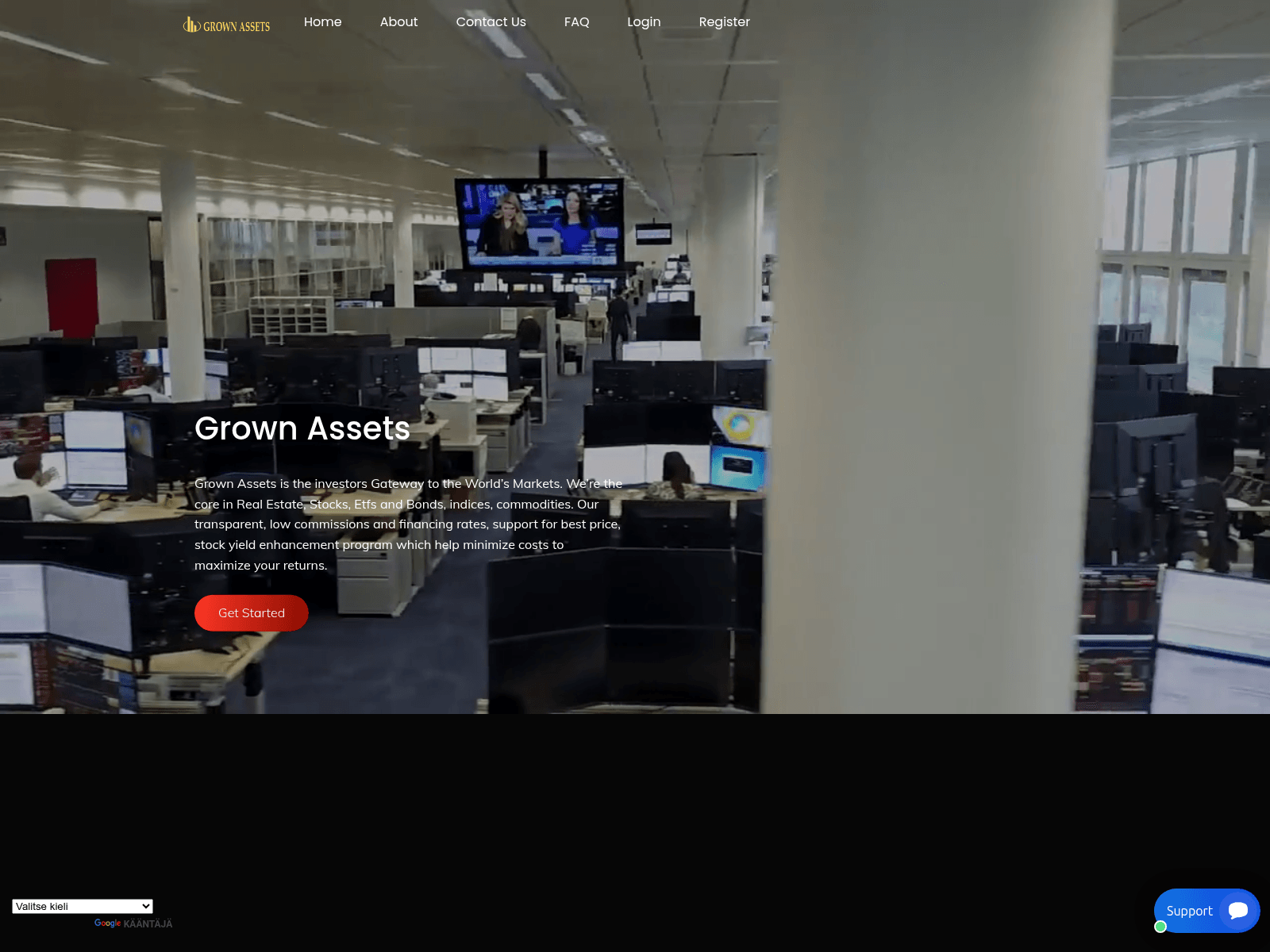 Screenshot of grownassets.com