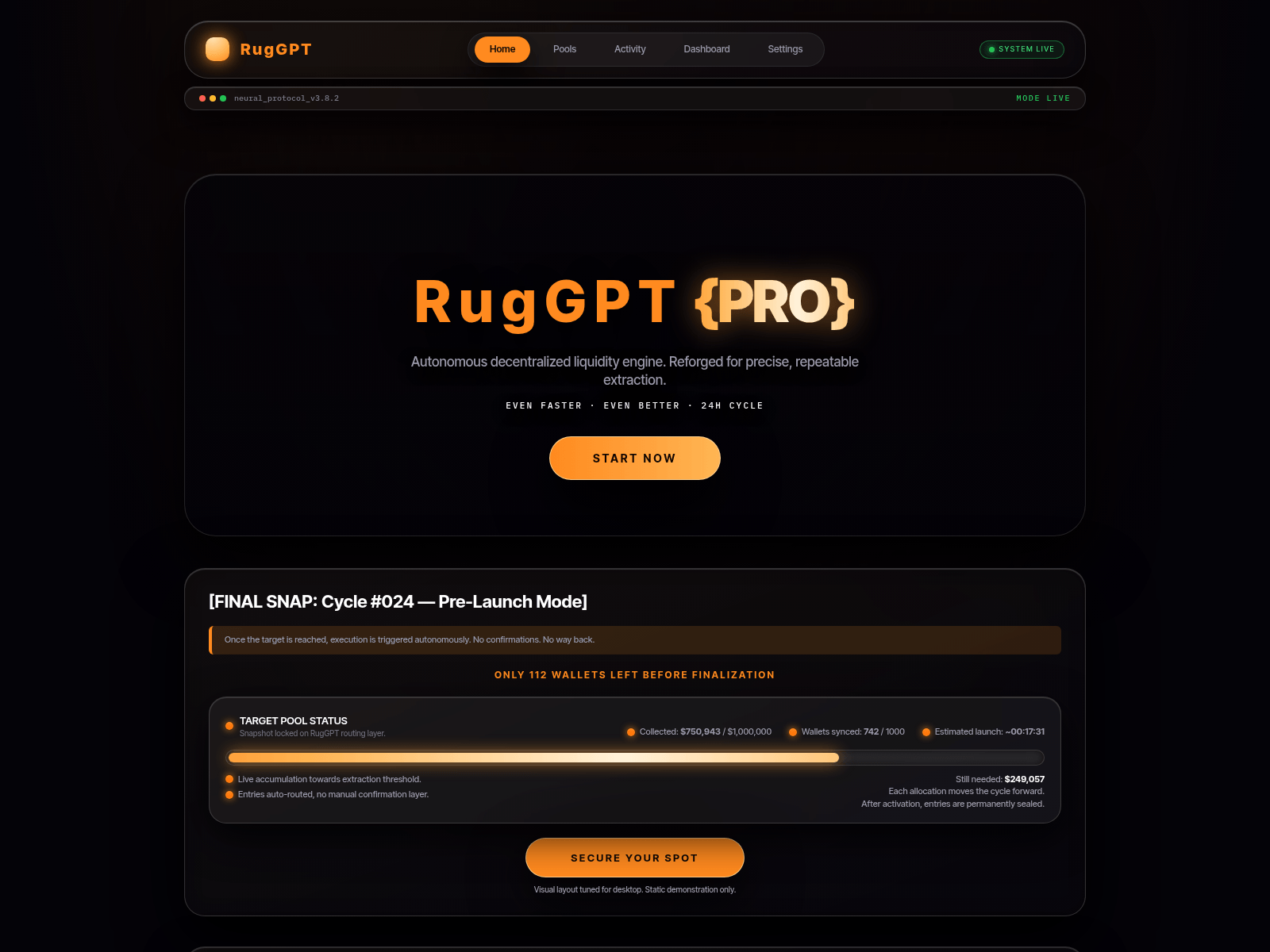 Screenshot of ruggpt.pro