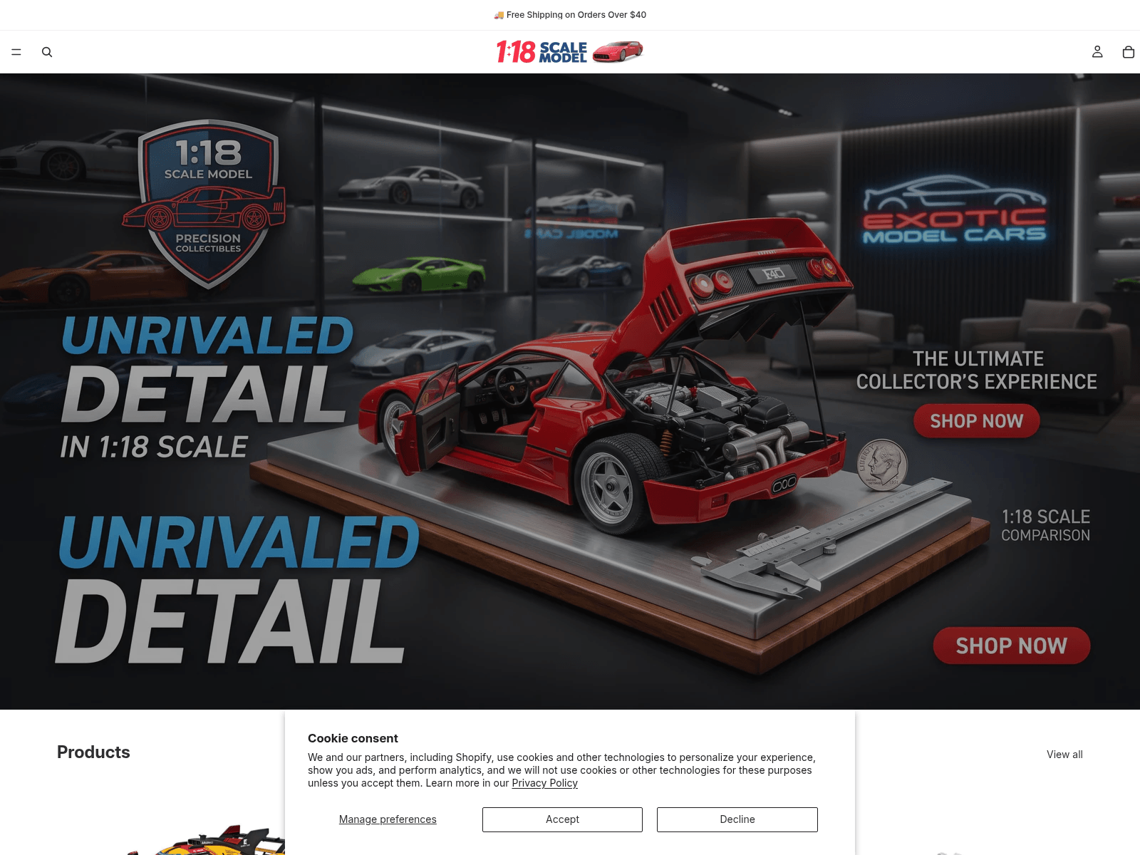 Screenshot of 118scalemodel.life