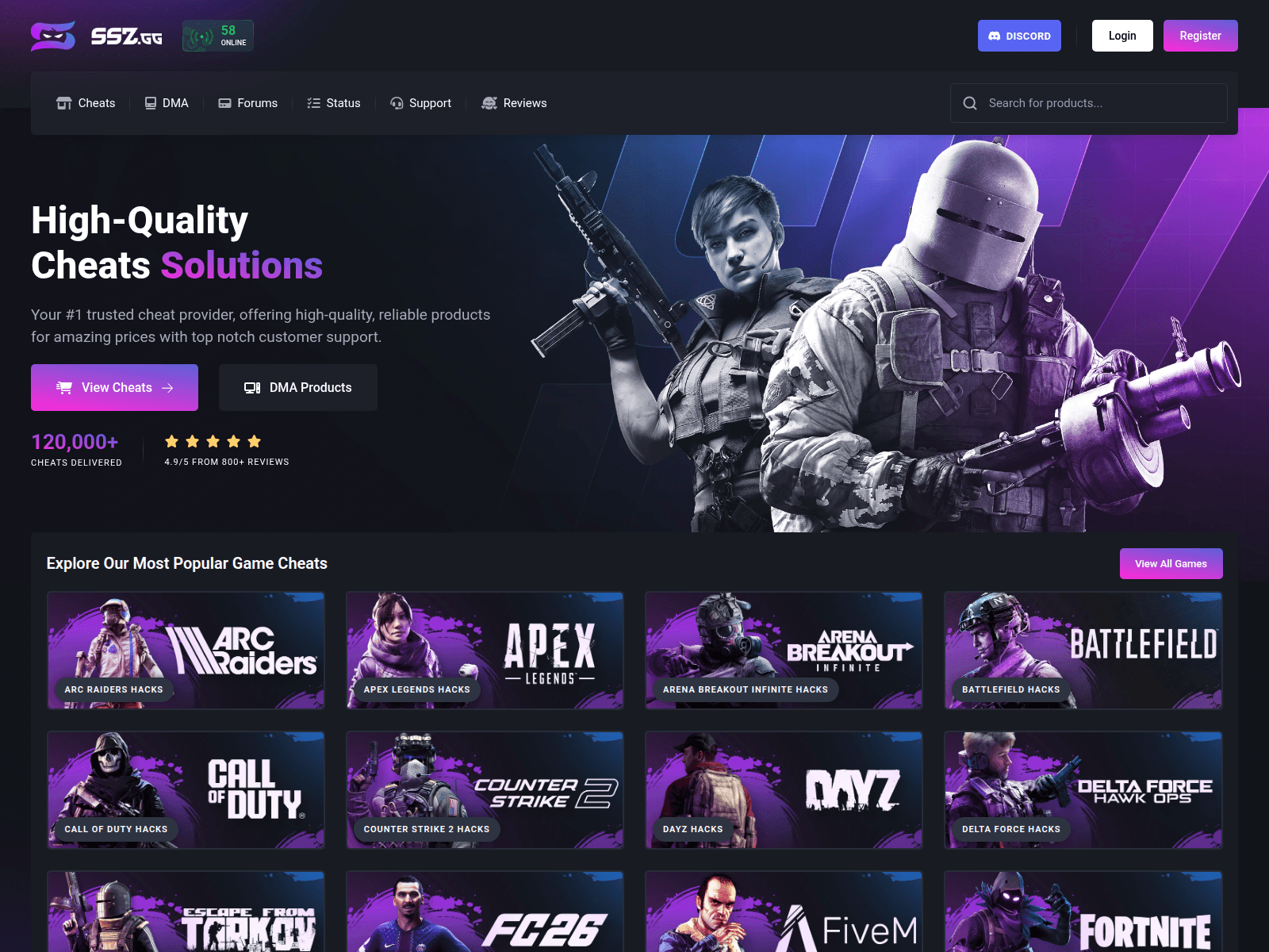 Screenshot of ssz.gg