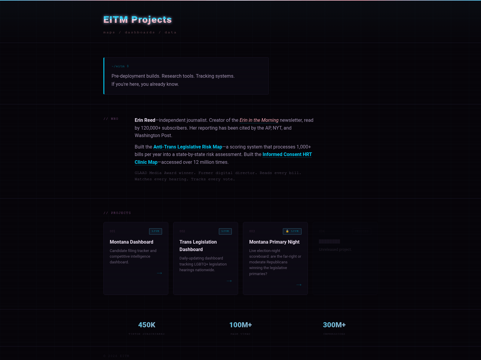 Screenshot of eitmprojects.com