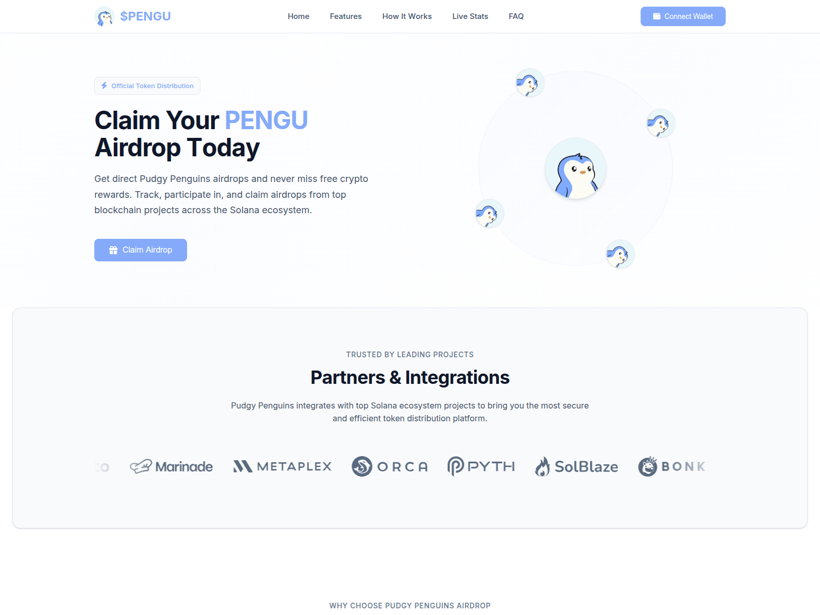 Screenshot of pengudao.com