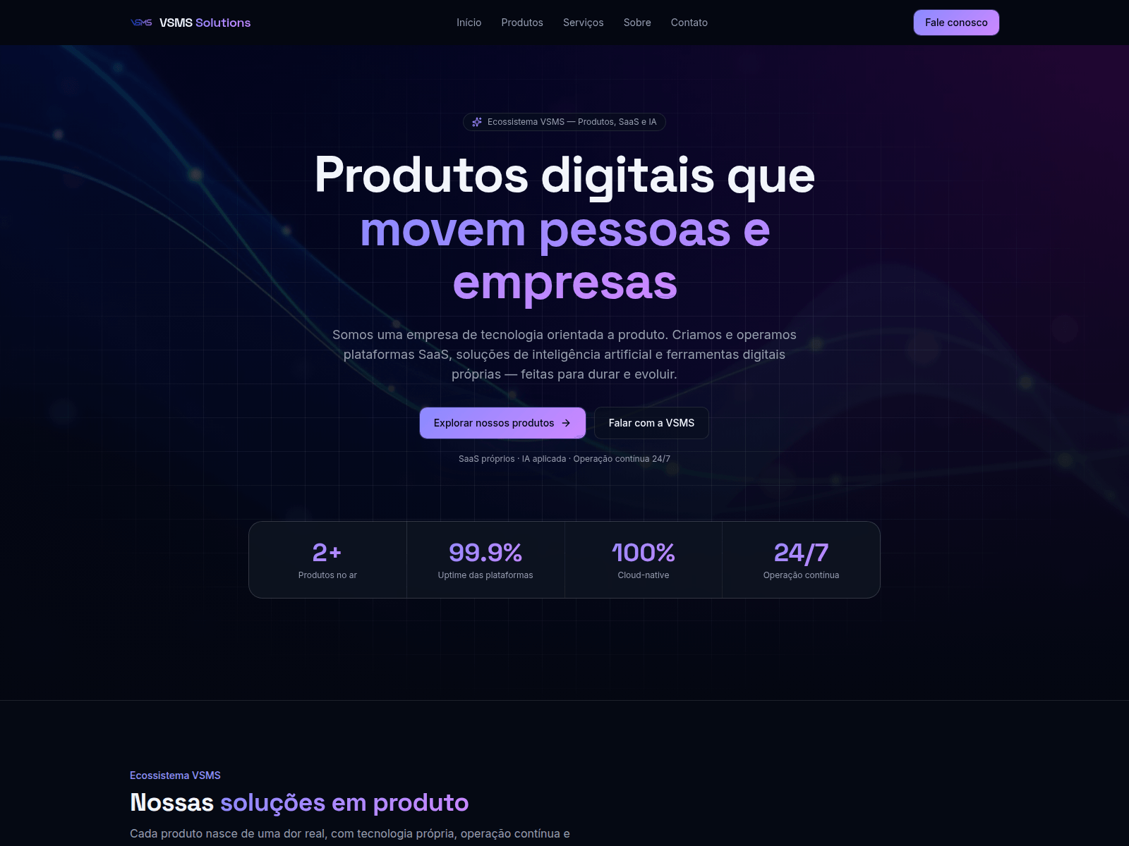Screenshot of vsms.com.br