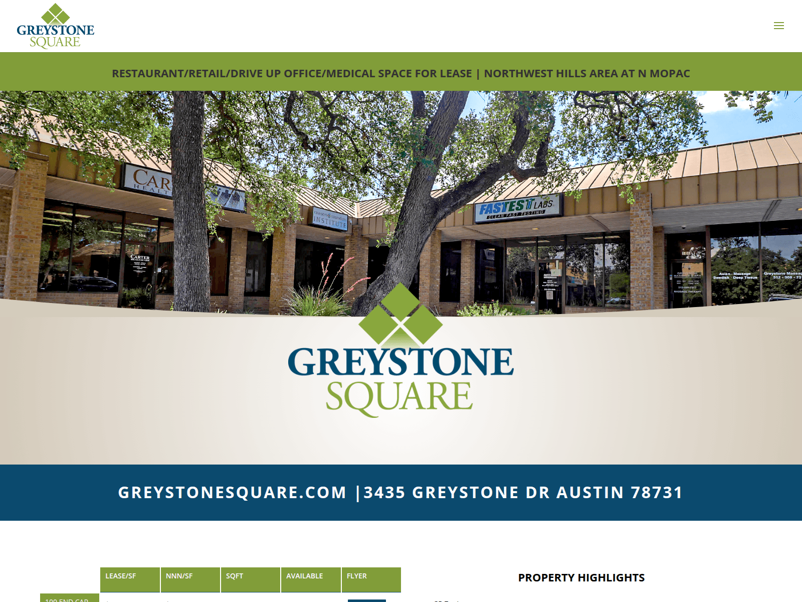 Screenshot of greystonesquare.com