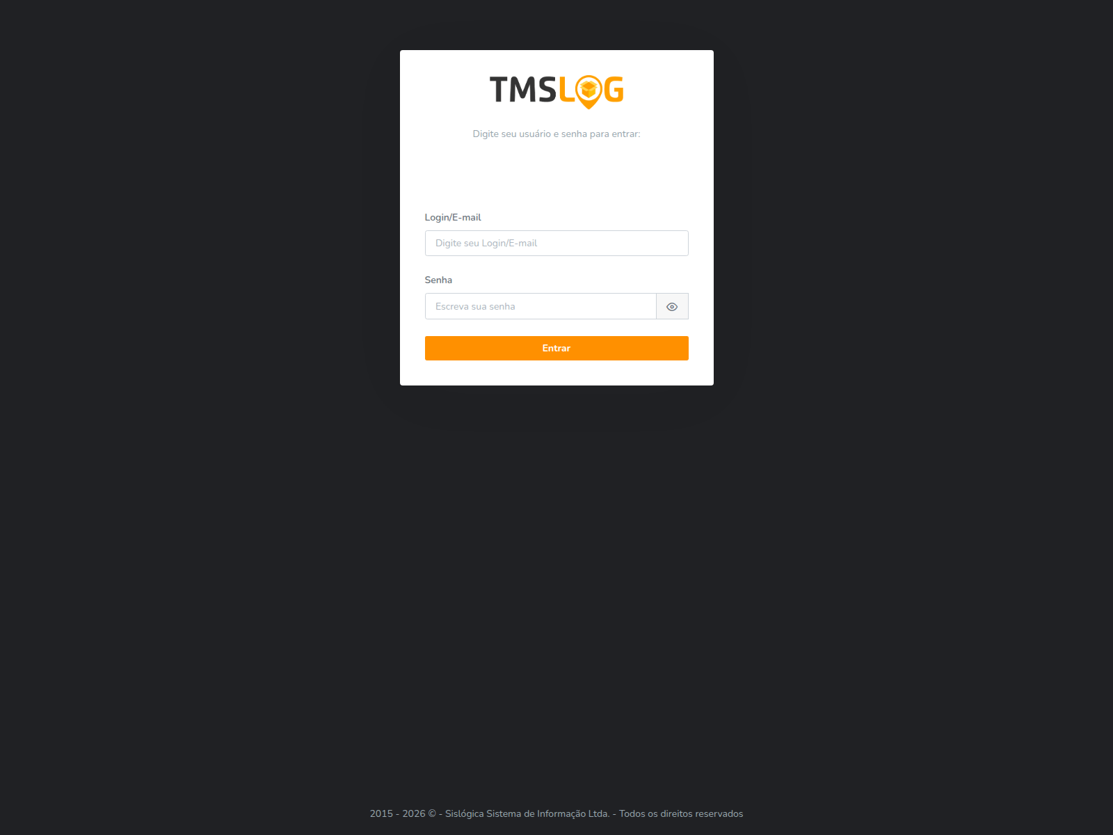 Screenshot of tmslog.com.br