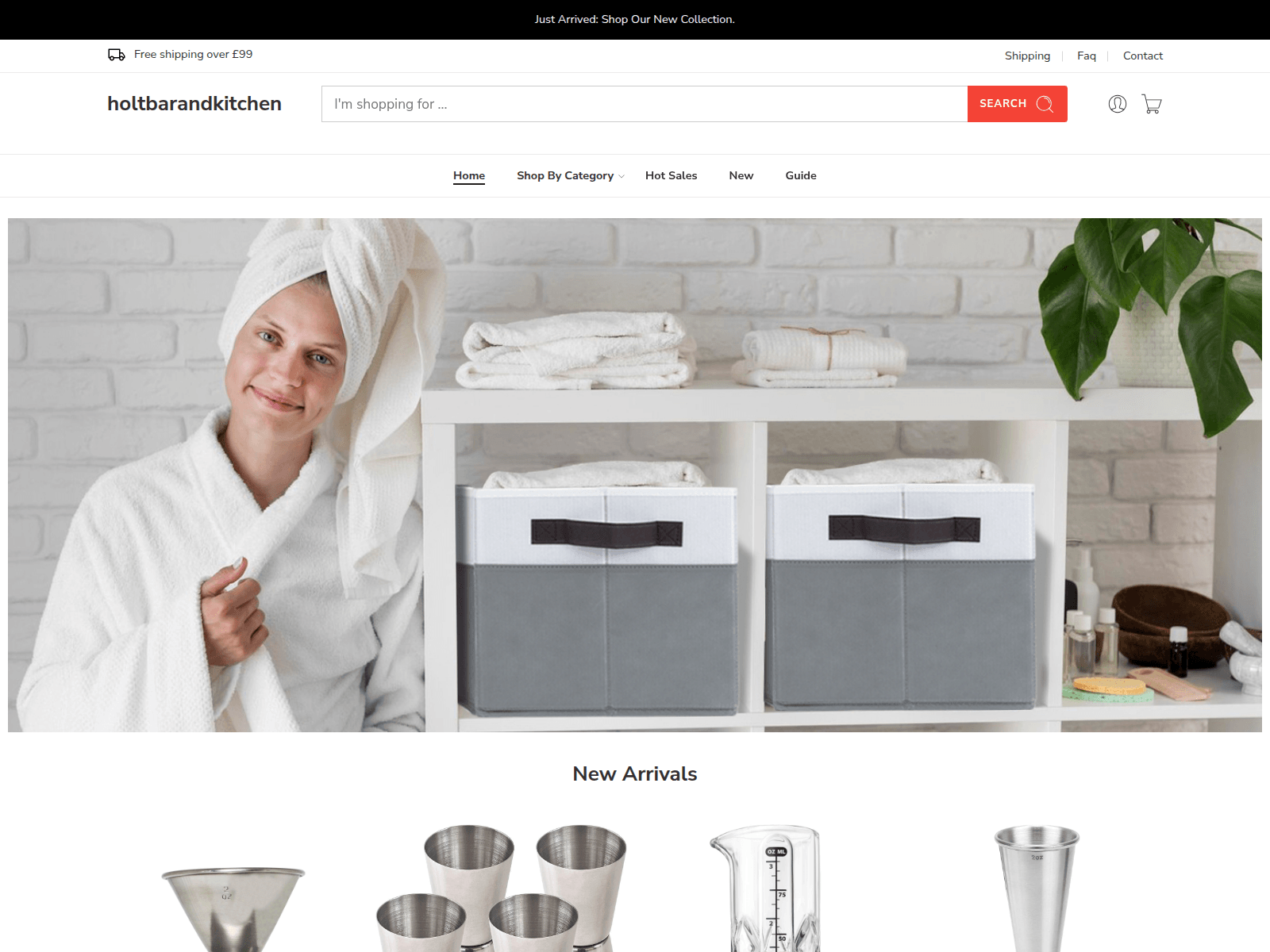 Screenshot of holtbarandkitchen.co.uk
