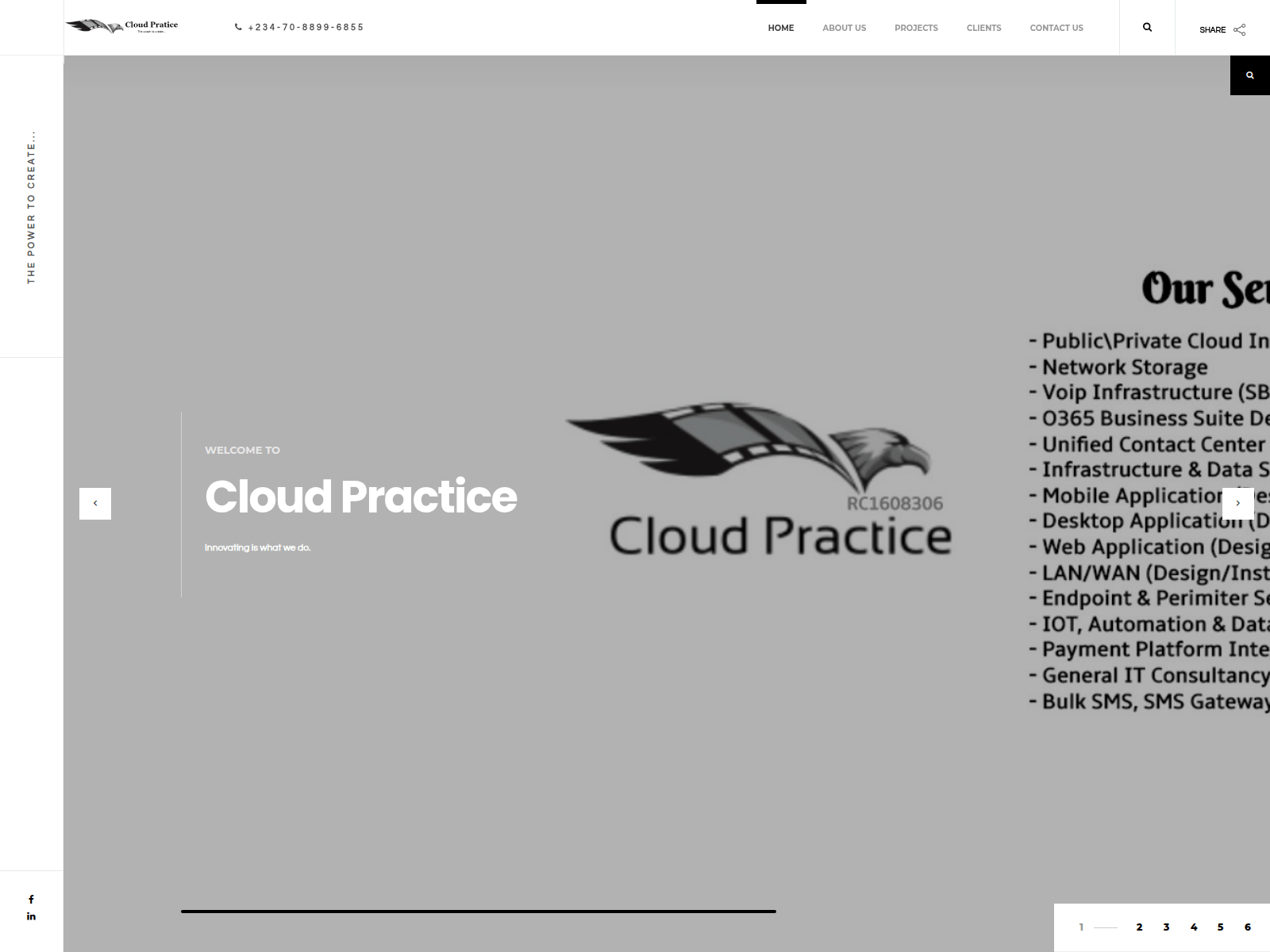 Screenshot of cloudpractice.cloud