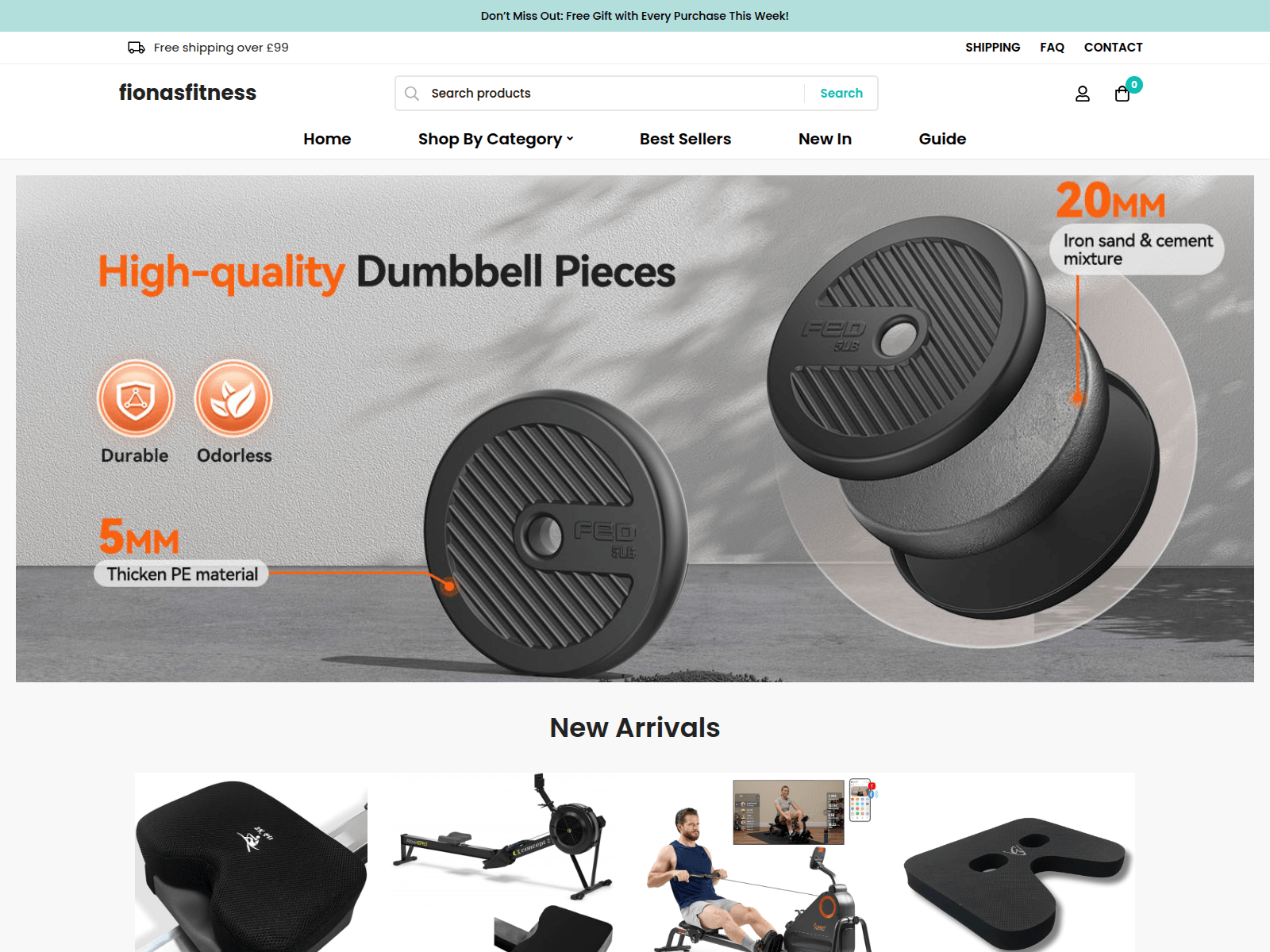 Screenshot of fionasfitness.co.uk