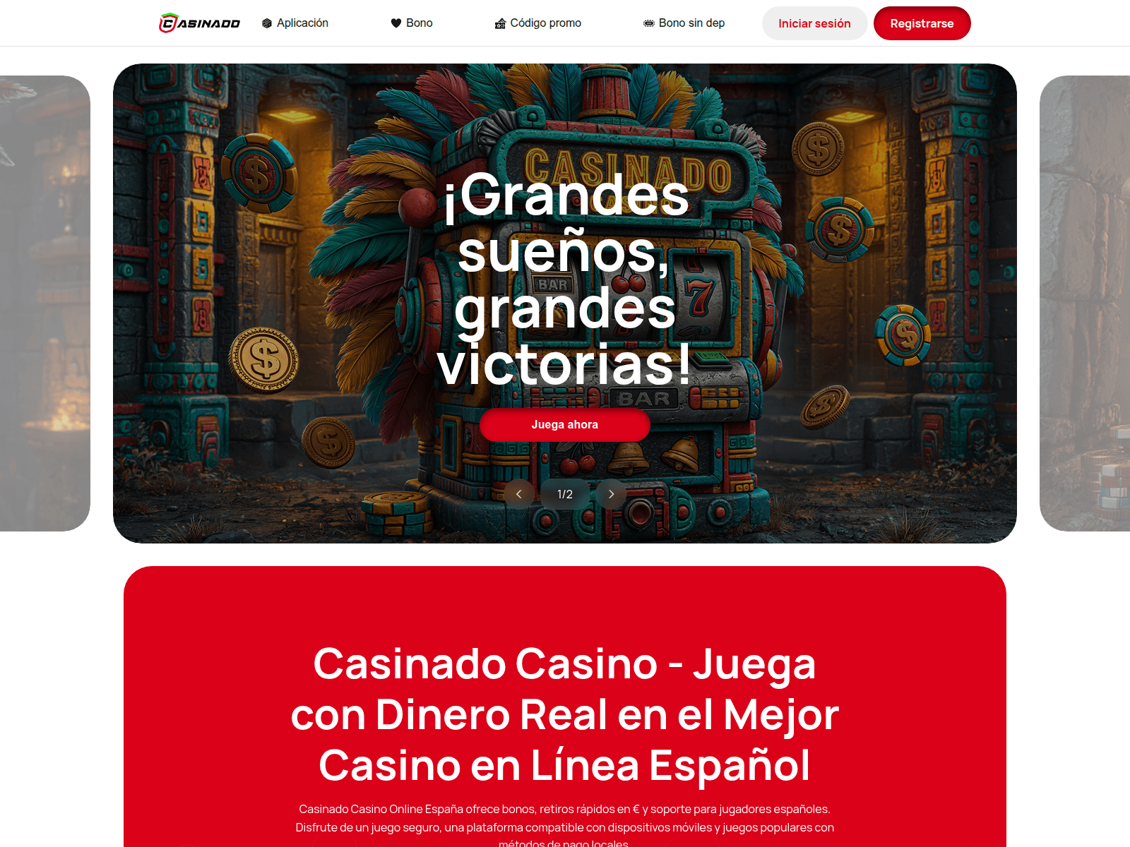 Screenshot of casinado-casino.es