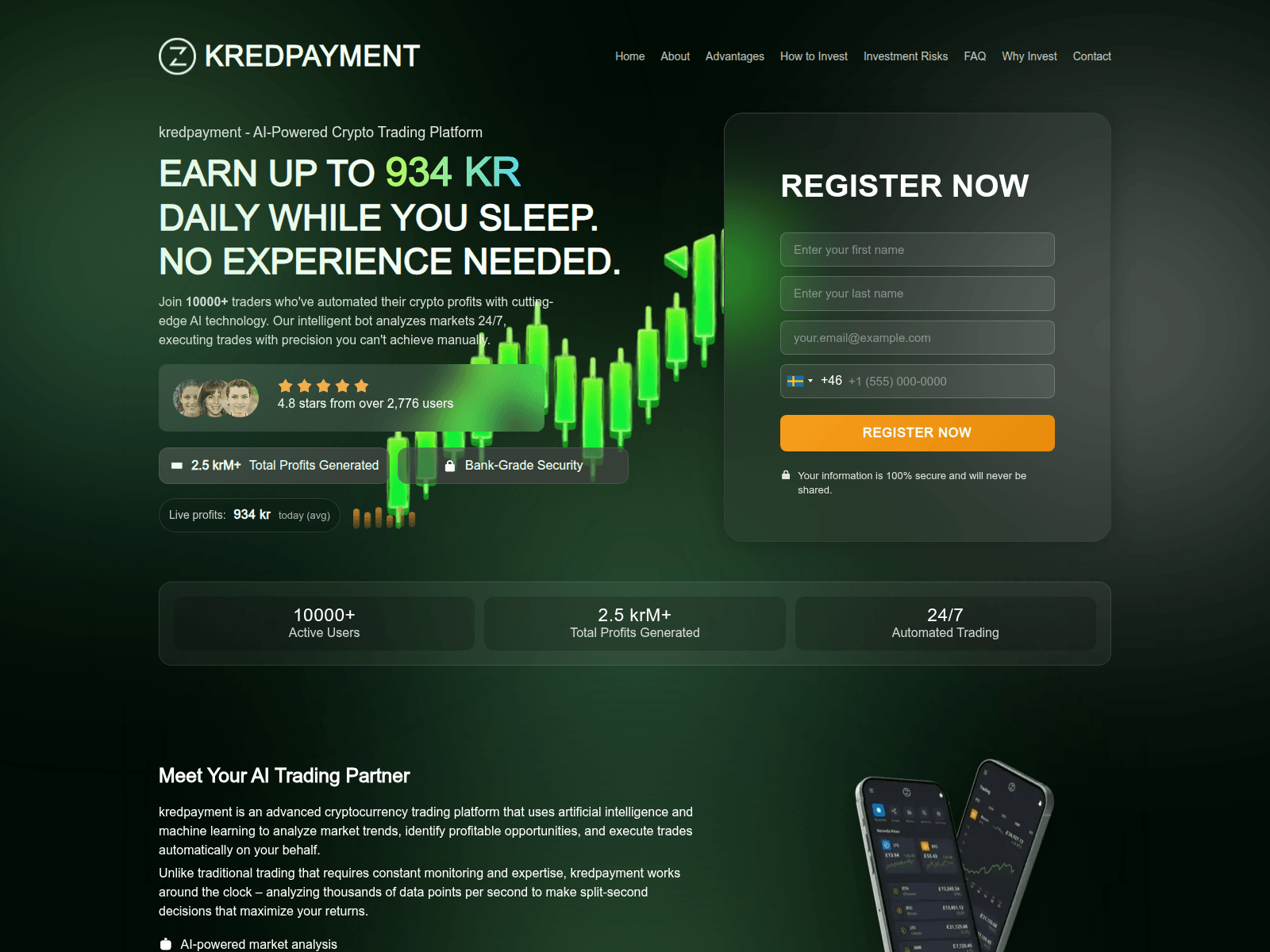 Captura de pantalla de kredpayment.com