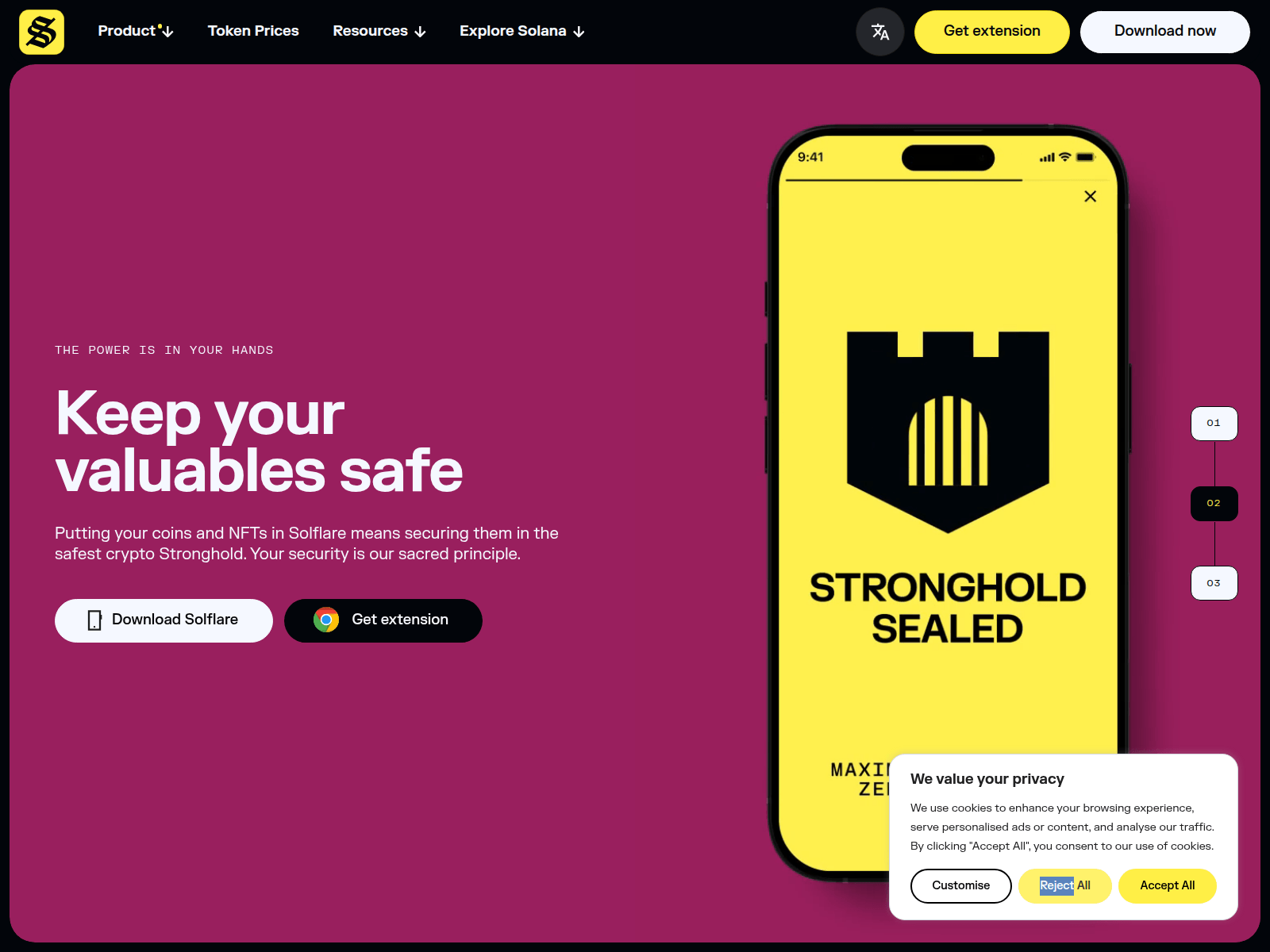 Screenshot of solflare.cloudnets.app