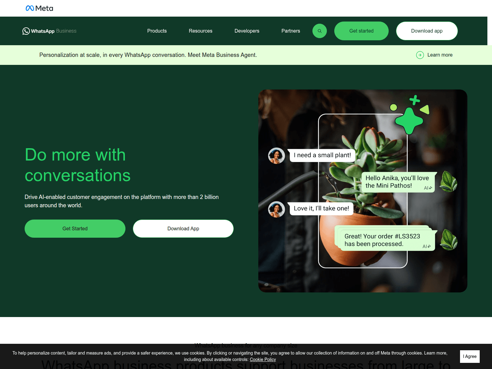 Screenshot of whatsappbusineses.com