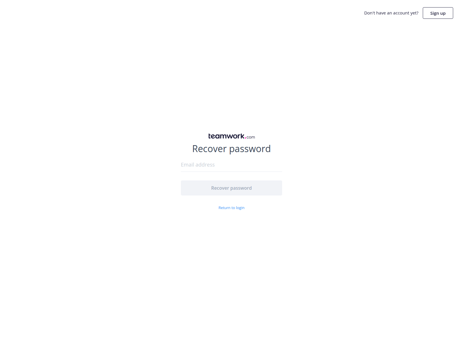 Screenshot of teamwork-recover-password.com