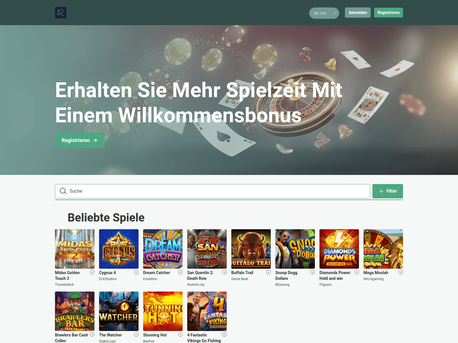 Screenshot of rainbetswiss.com