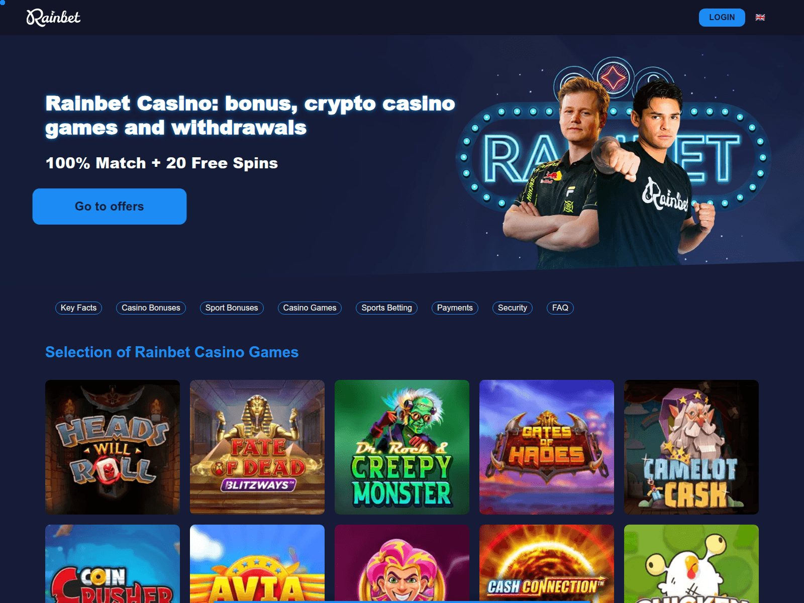 Screenshot of rainbet-eu.com