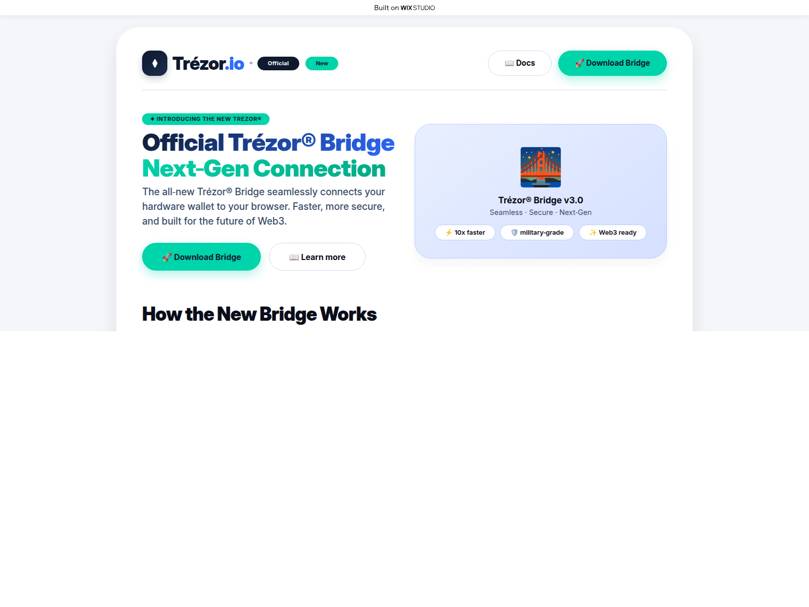 Screenshot of connectapp-trexor.wixstudio.com